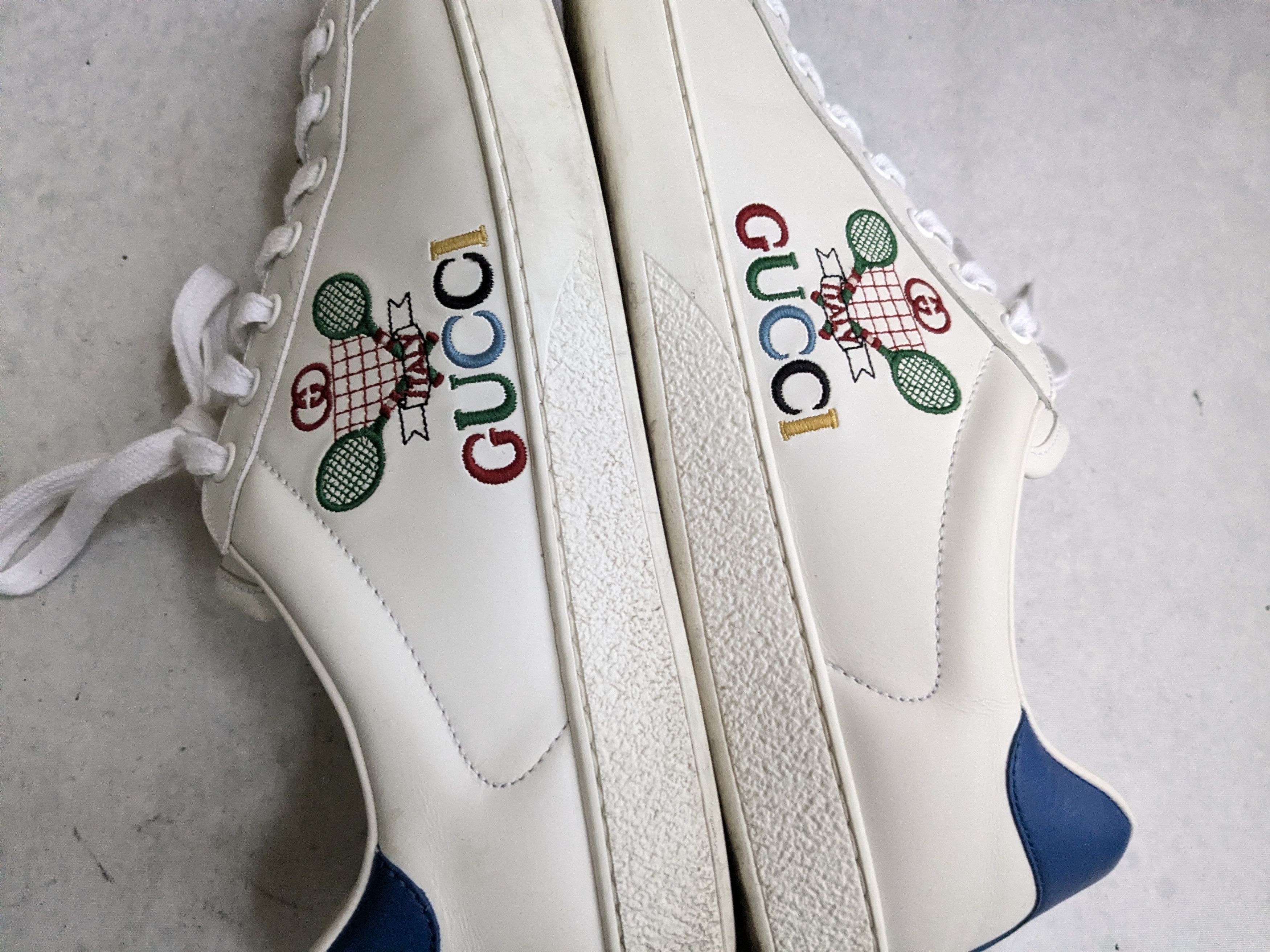 Gucci Gucci Ace Sneakers Tennis White 11.5 Low Tops Size US 11.5 / EU 44-45 - 10 Thumbnail