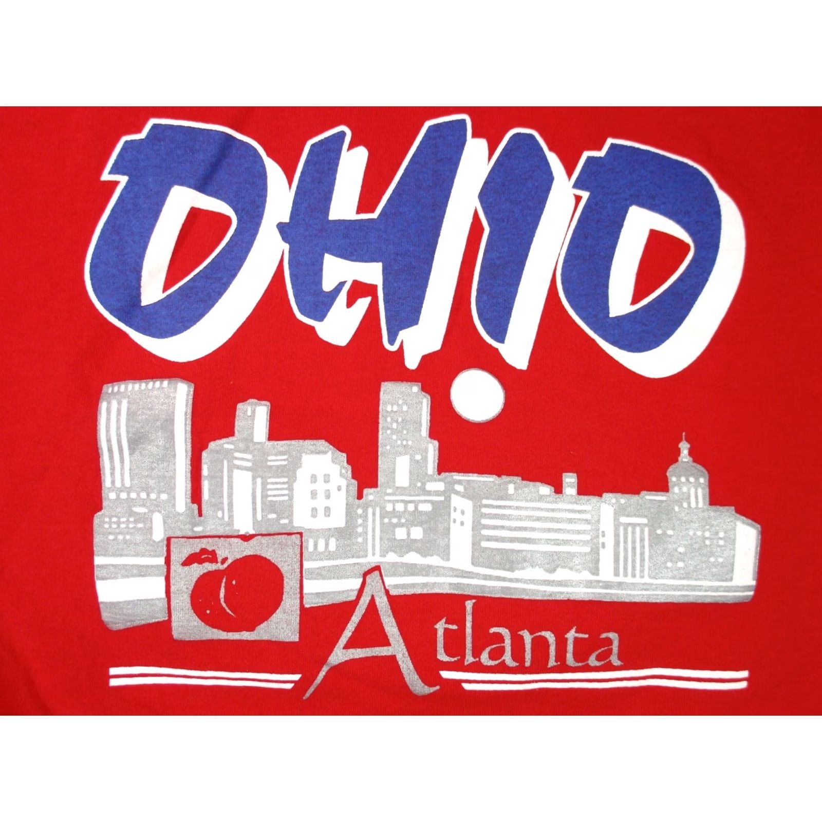 Vintage VINTAGE 80s ATLANTA OHIO SKYLINE T-Shirt XL peach cleveland Mens Size US XL / EU 56 / 4 - 5 Thumbnail