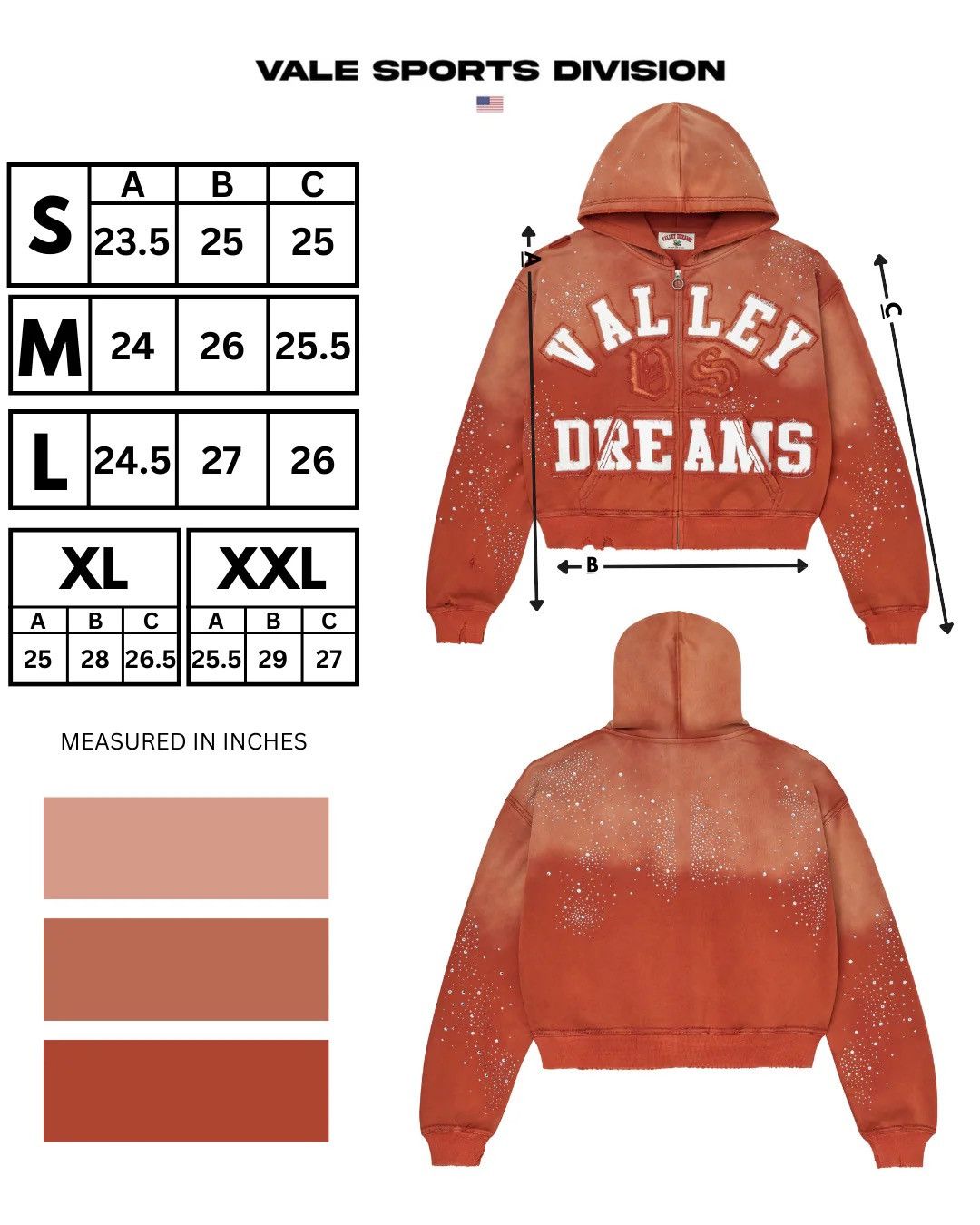 Vale Vale Forever Orange Classico Zip Up Hoodie Dreams Size US M / EU 48-50 / 2 - 4 Thumbnail