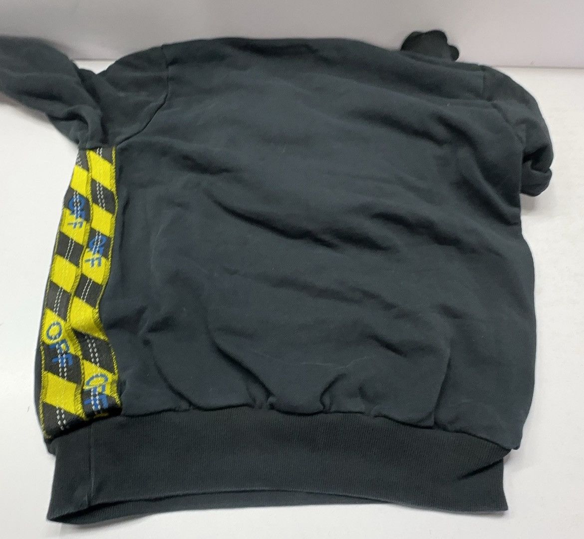 Off-White Off-White Virgil Abloh Tape Over black pullover hoodie Size US XS / EU 42 / 0 - 7 Thumbnail