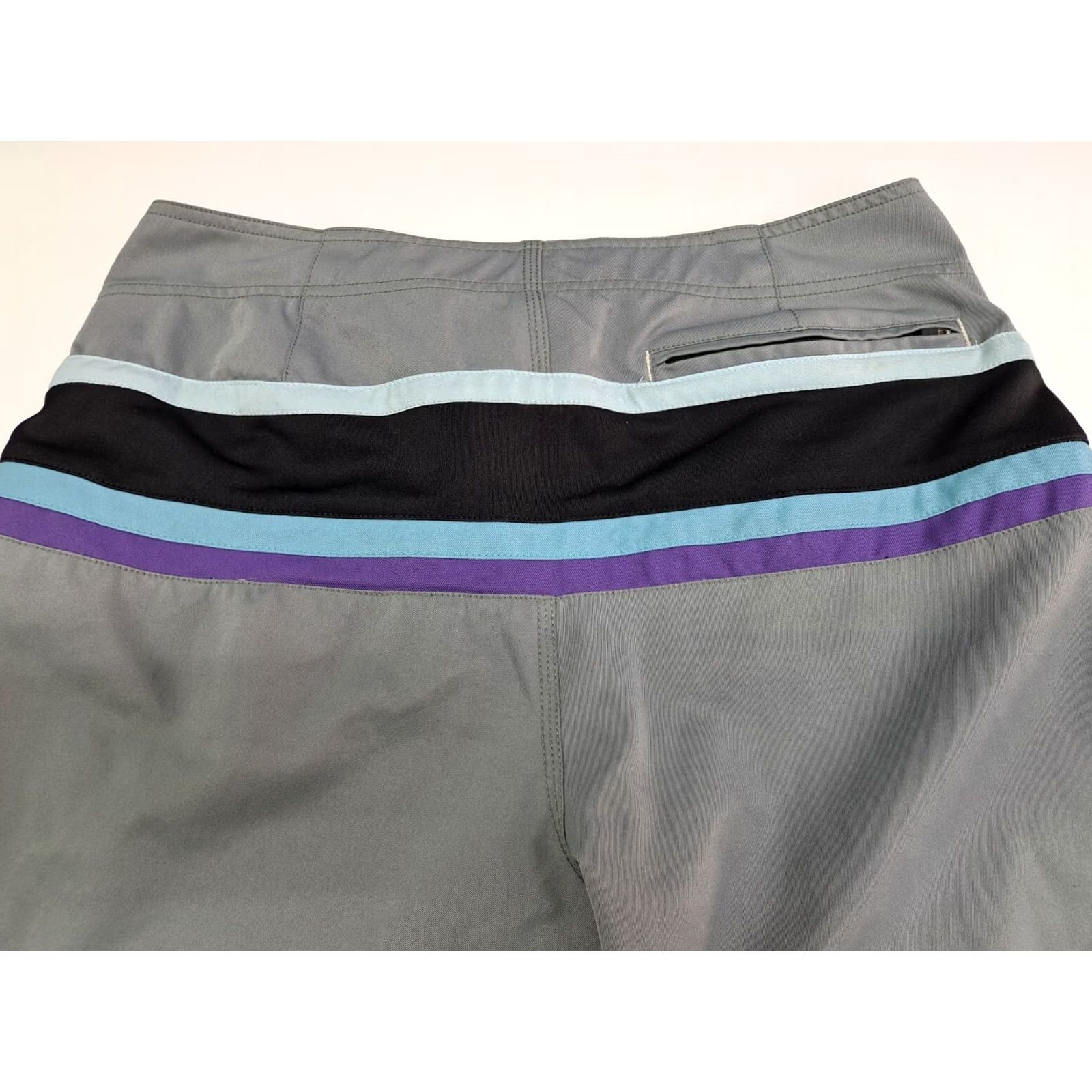Ocean Pacific Ocean Pacific Board Shorts Mens Size 32 Striped Multicolor 70s 80s Lifeguard Surfing Back Pocket Zip Drawstring Size US 32 / EU 48 - 5 Thumbnail