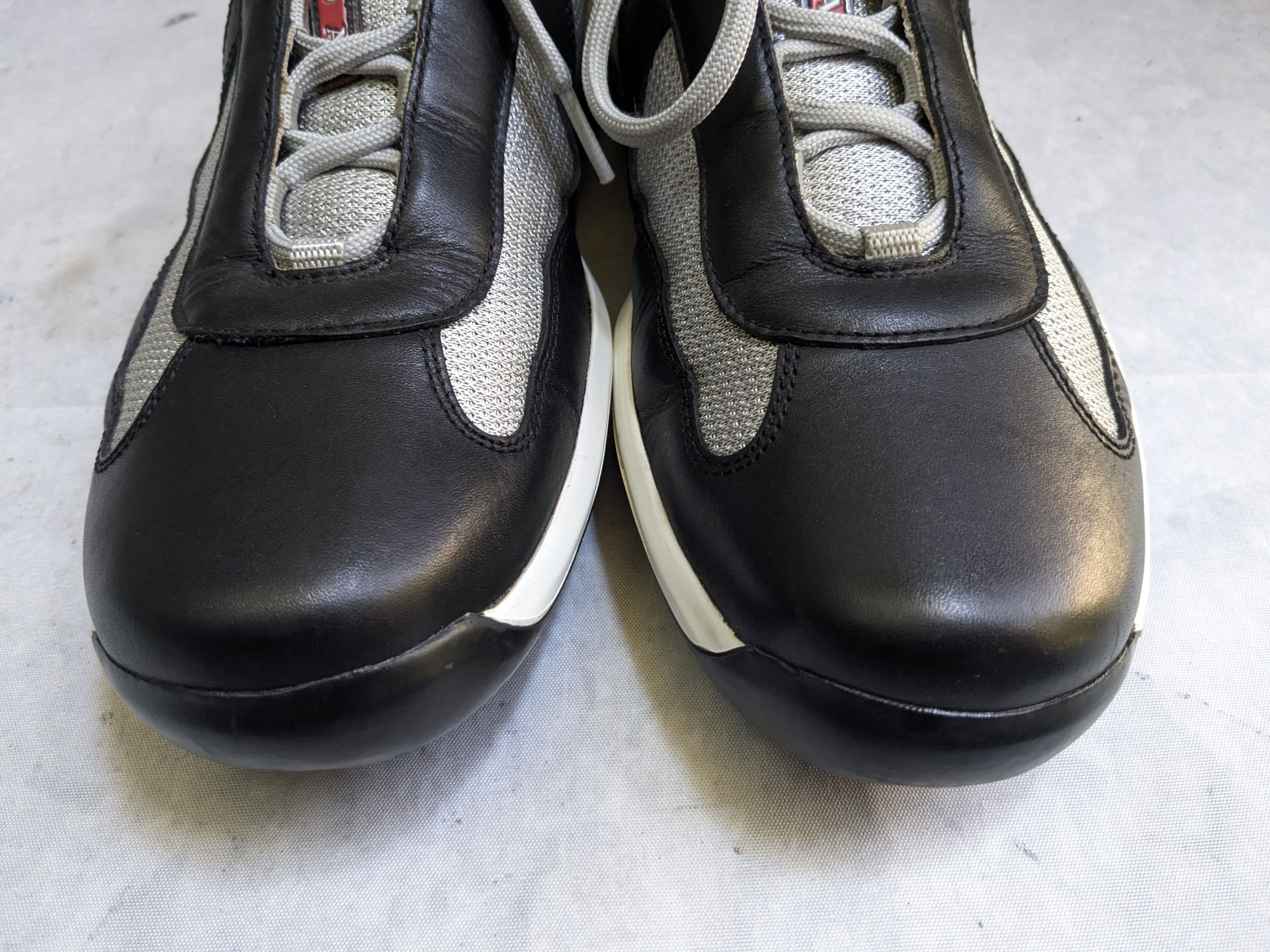 Prada Prada America's Cup Sneakers Black 11 Silver White Size US 11 / EU 44 - 2 Thumbnail
