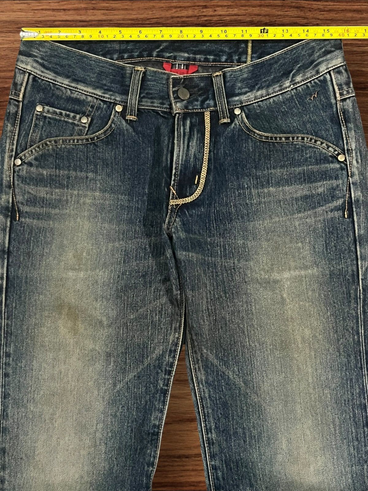 Edwin × If Six Was Nine × Le Grande Bleu (L.G.B.) ⚡️Flare⚡️Vintage Edwin 503SS3 Grunge Style Mud Washed Jeans Size US 29 - 15 Thumbnail