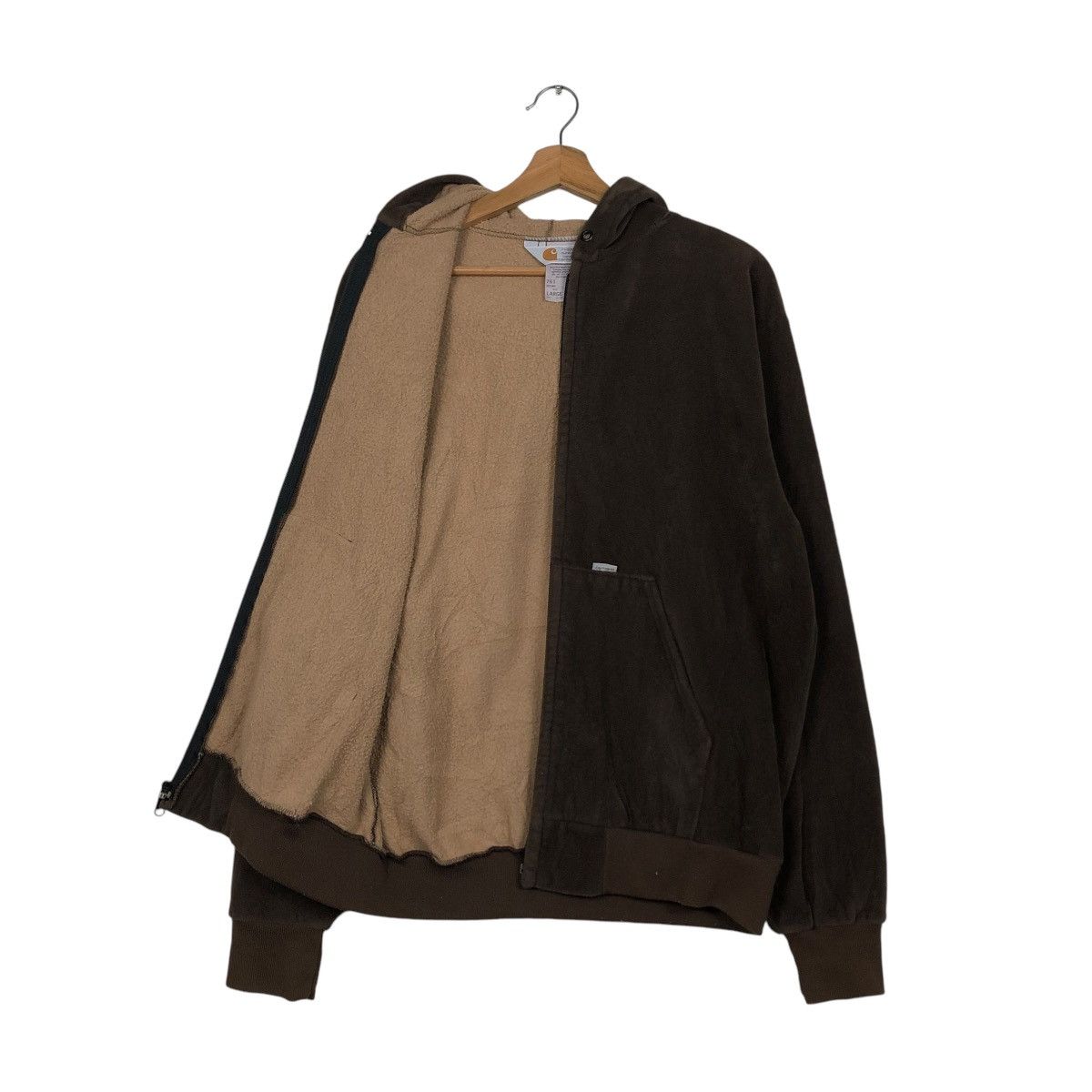 Carhartt 🔥VINTAGE ZIPPER SWEATER CARHARTT MADE IN USA 761 BROWN Size US L / EU 52-54 / 3 - 15 Thumbnail