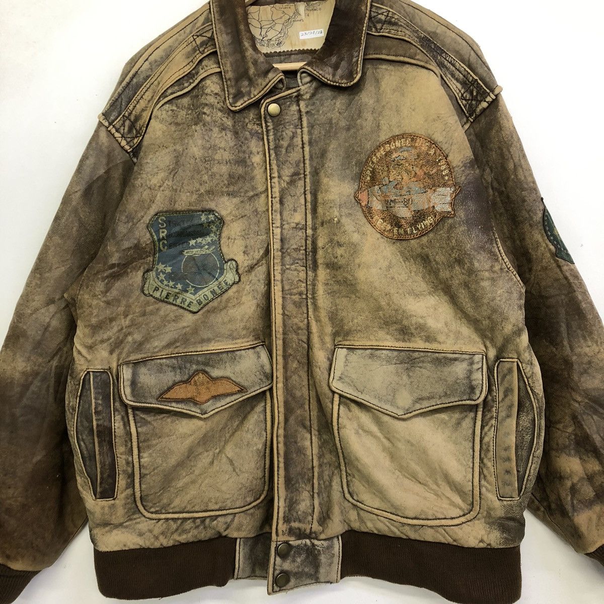 Japanese Brand SUB Urban Tokyo Leather Military Style Patches Jacket Size US L / EU 52-54 / 3 - 4 Thumbnail