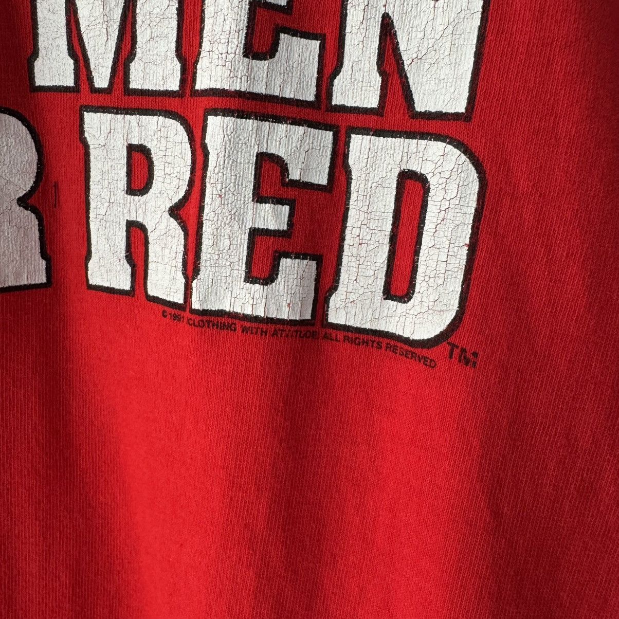 Vintage Vintage Real Men Wear Red Tee Size US XL / EU 56 / 4 - 4 Thumbnail