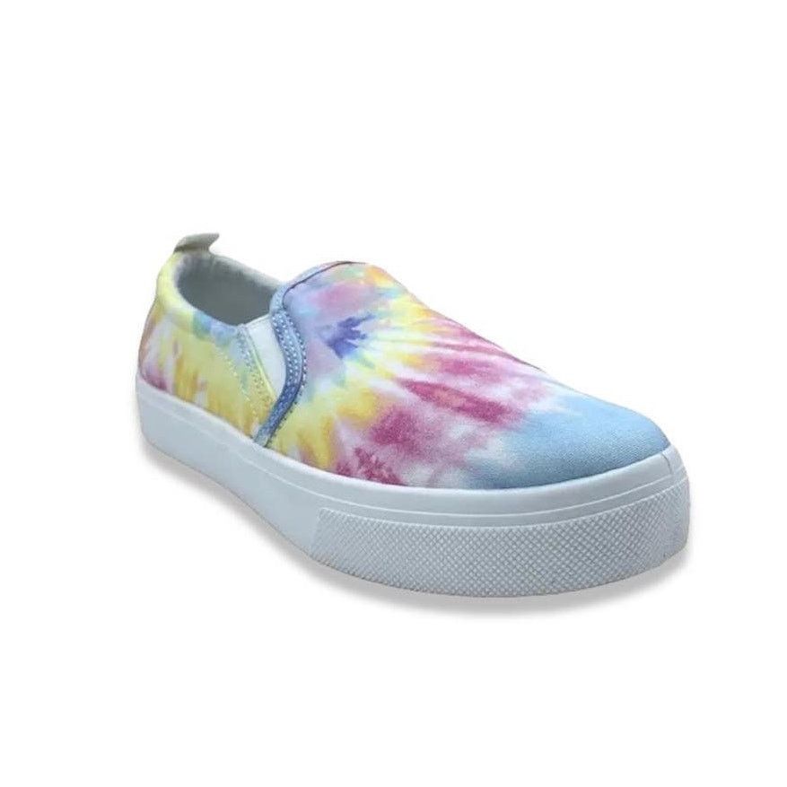 SKECHERS Skechers Tie Dye Pastel Rainbow Slip On Canvas Shoe 7.5 Size US 7.5 / IT 37.5 - 1 Thumbnail
