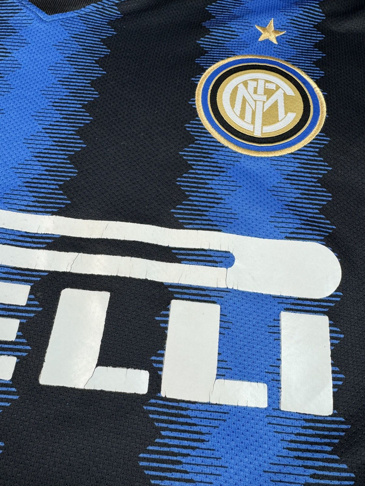 Nike Inter Milan 2010/11 Home Football Shirt Soccer Jersey Sz L Size US L / EU 52-54 / 3 - 5 Thumbnail