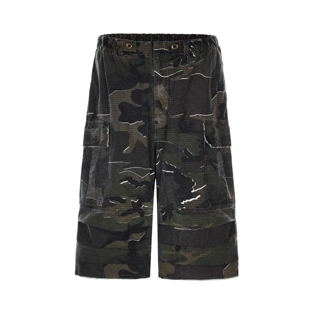 Vintage Streetwear Washed Retro Camouflage Baggy Jorts Shorts Size US 32 / EU 48 - 4 Thumbnail