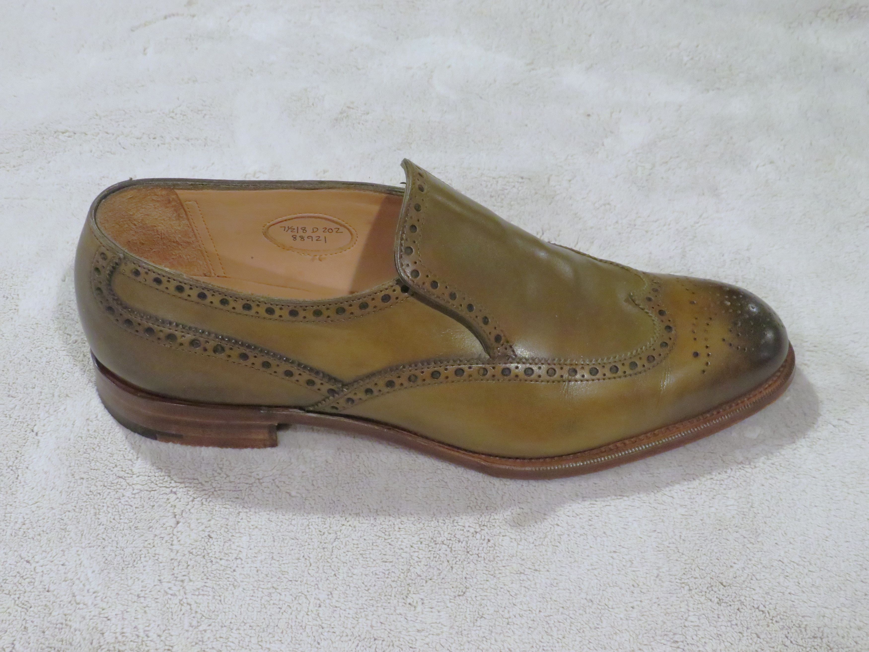 Edward Green Wigmore Chameleon Burnished Antiqued Brogue Loafers 8D Size US 8 / EU 41 - 2 Thumbnail