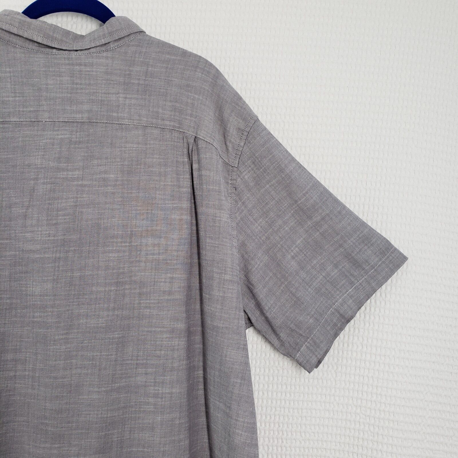 George George Button Down Shirt Mens 2XL Gray Short Sleeve Classic Size US XXL / EU 58 / 5 - 14 Thumbnail