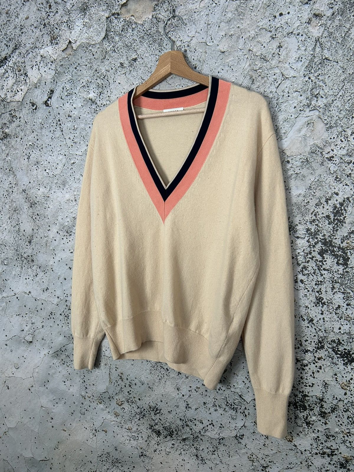 Sandro Sandro Paris Luxury V-neck Sweater Knit Designer Rare Size US M / EU 48-50 / 2 - 2 Thumbnail