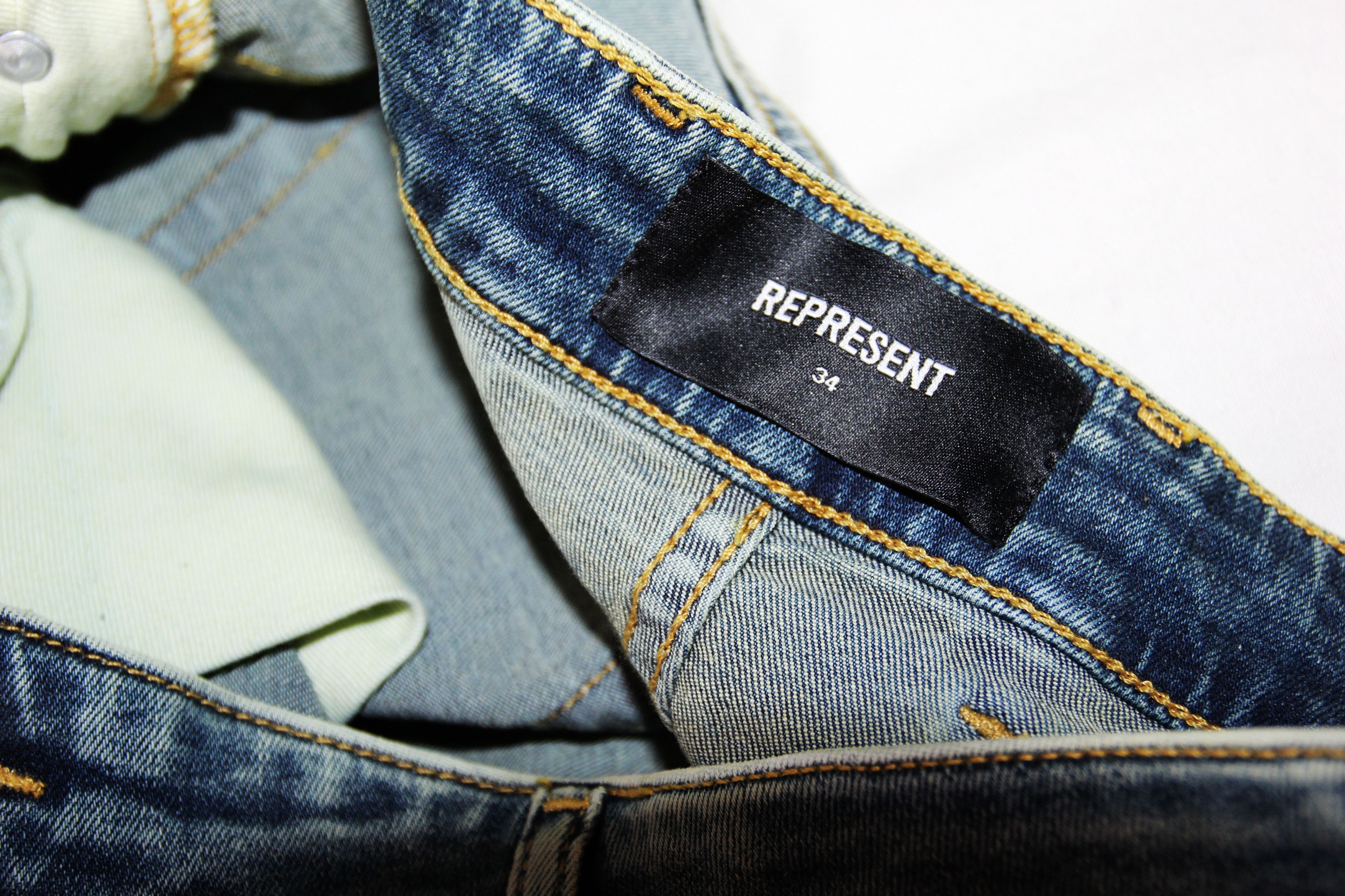 Represent Clo. BNWT SS23 REPRESENT SPLIT DENIM 34 Size US 34 / EU 50 - 9 Thumbnail