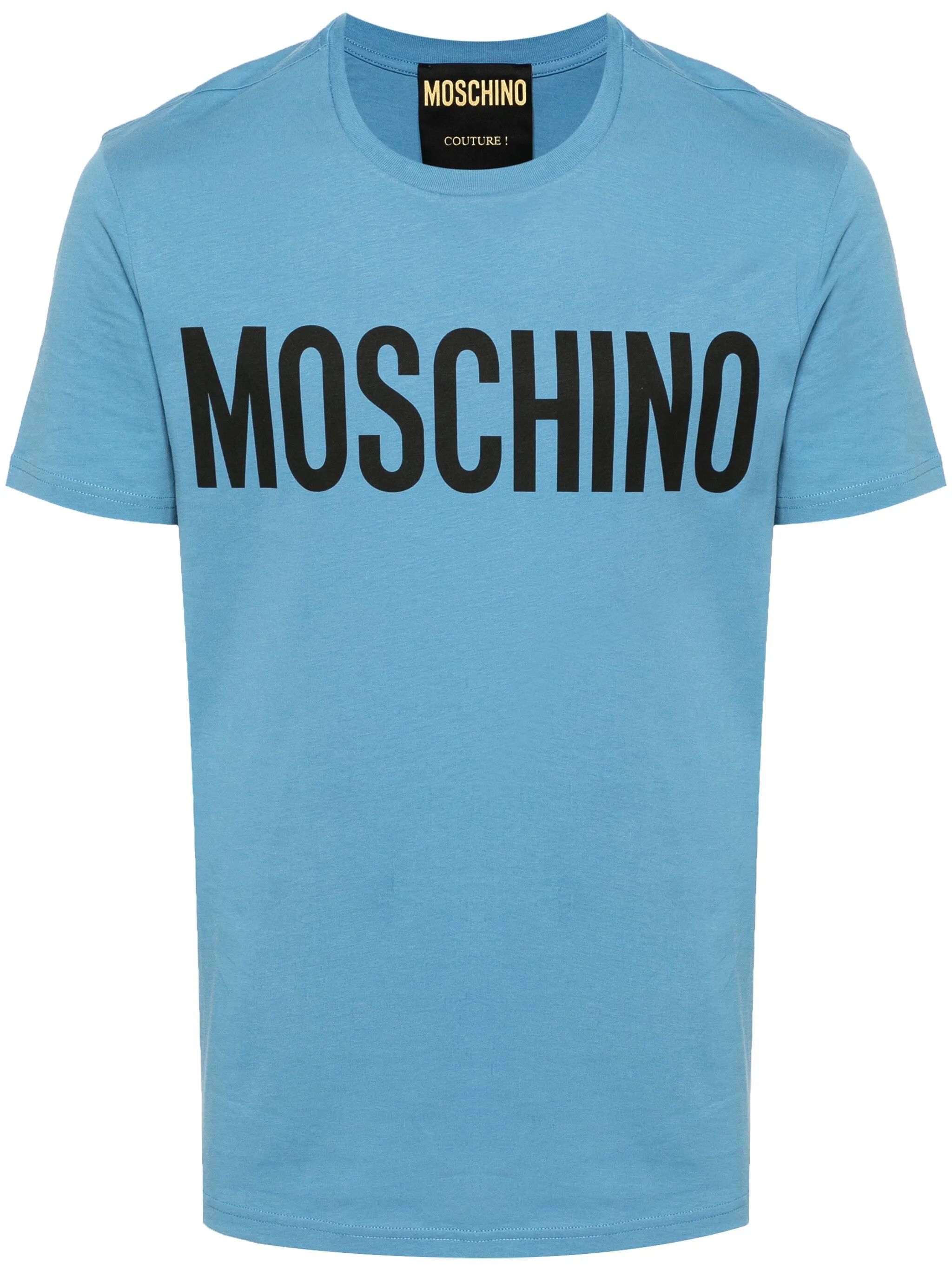 Moschino o1y0225 Logo T-Shirt in Blue Size US S / EU 44-46 / 1 - 1 Thumbnail