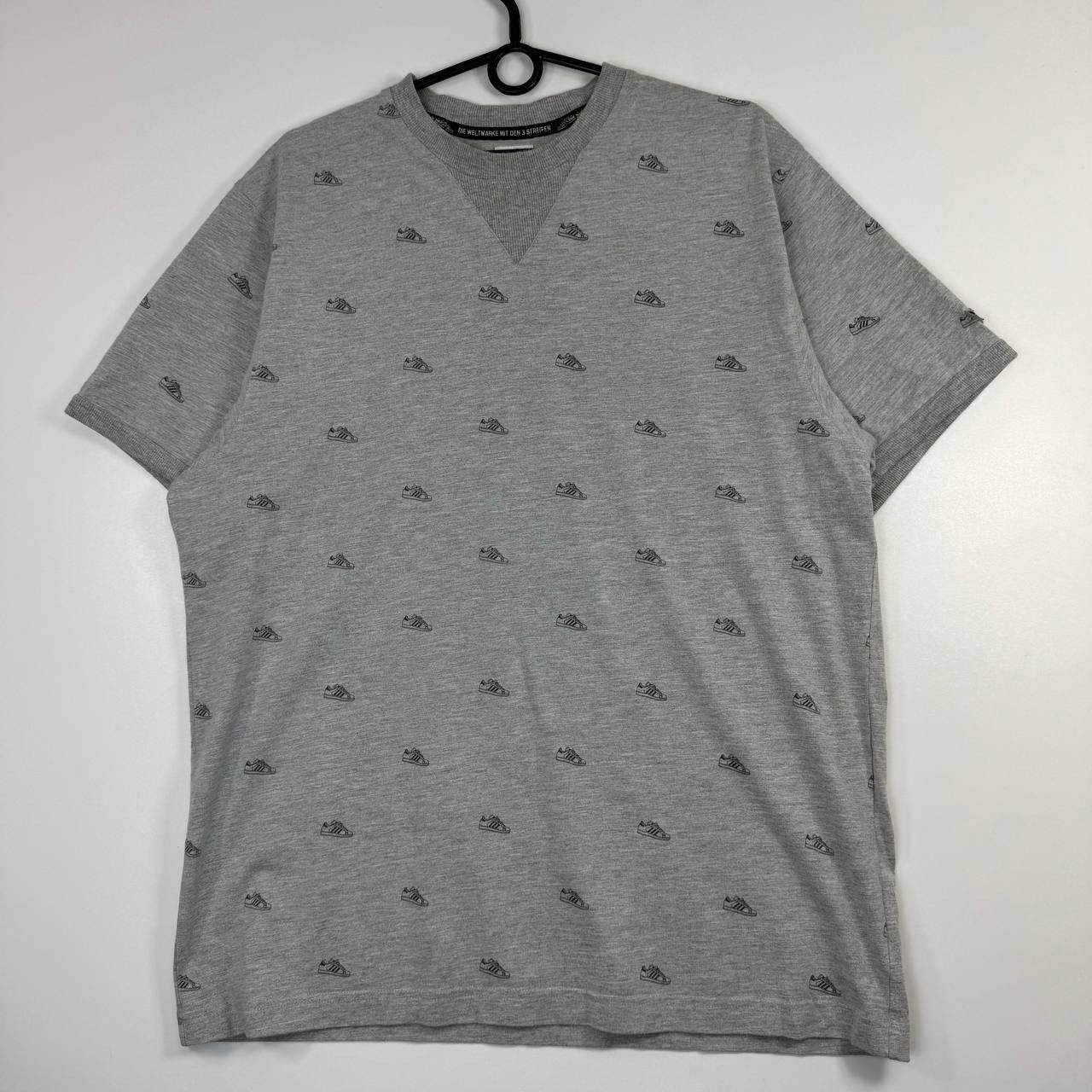 Adidas Adidas Originals All Over Print T-Shirt Grey Trefoil Size XL Size US XL / EU 56 / 4 - 1 Thumbnail