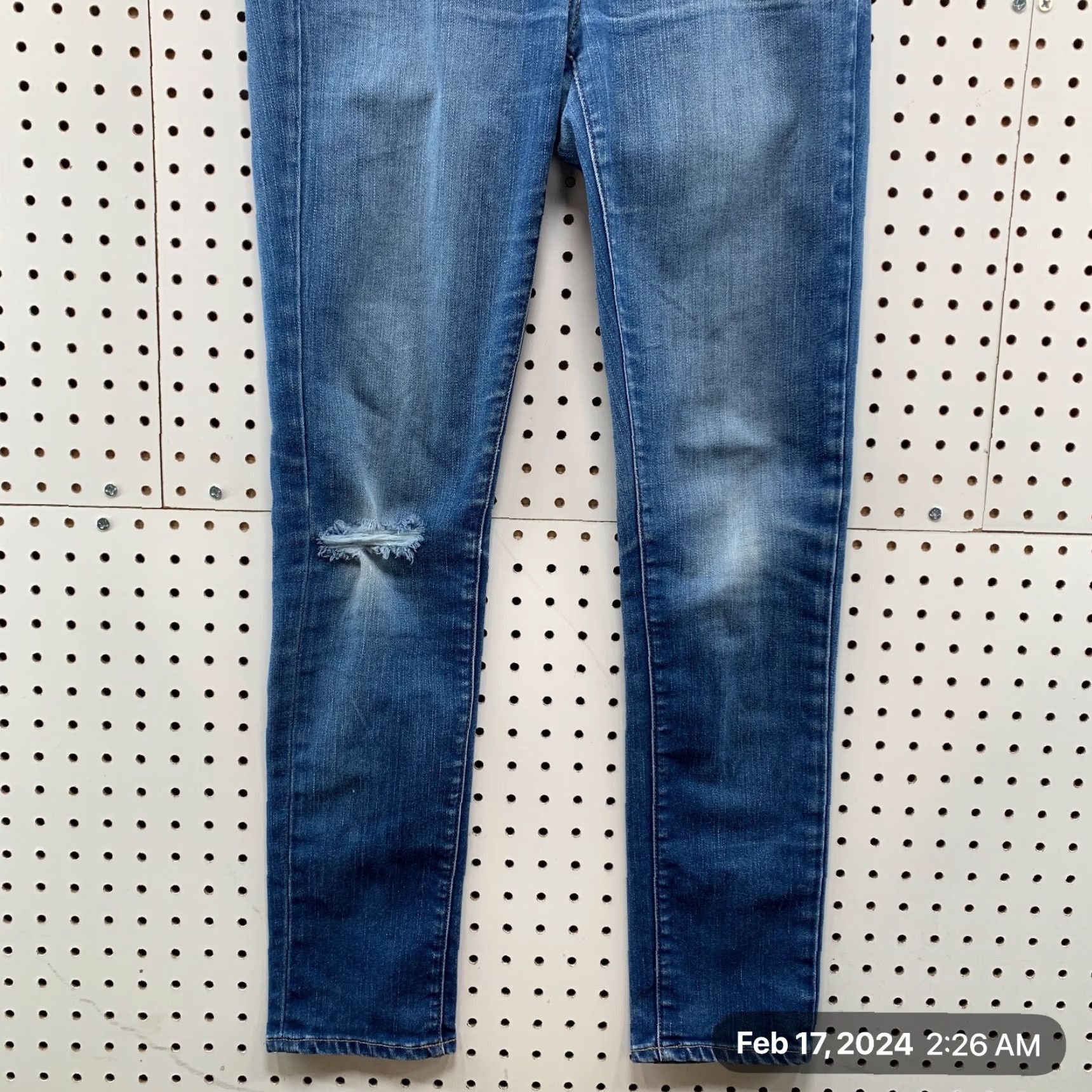 Paige Paige Jeans Women’s Slim Skyline Denim Skinny Ankle 28x30.5 Blue Size 27 Stretch Regular Womens Size 27" / US 4 / IT 40 - 3 Thumbnail