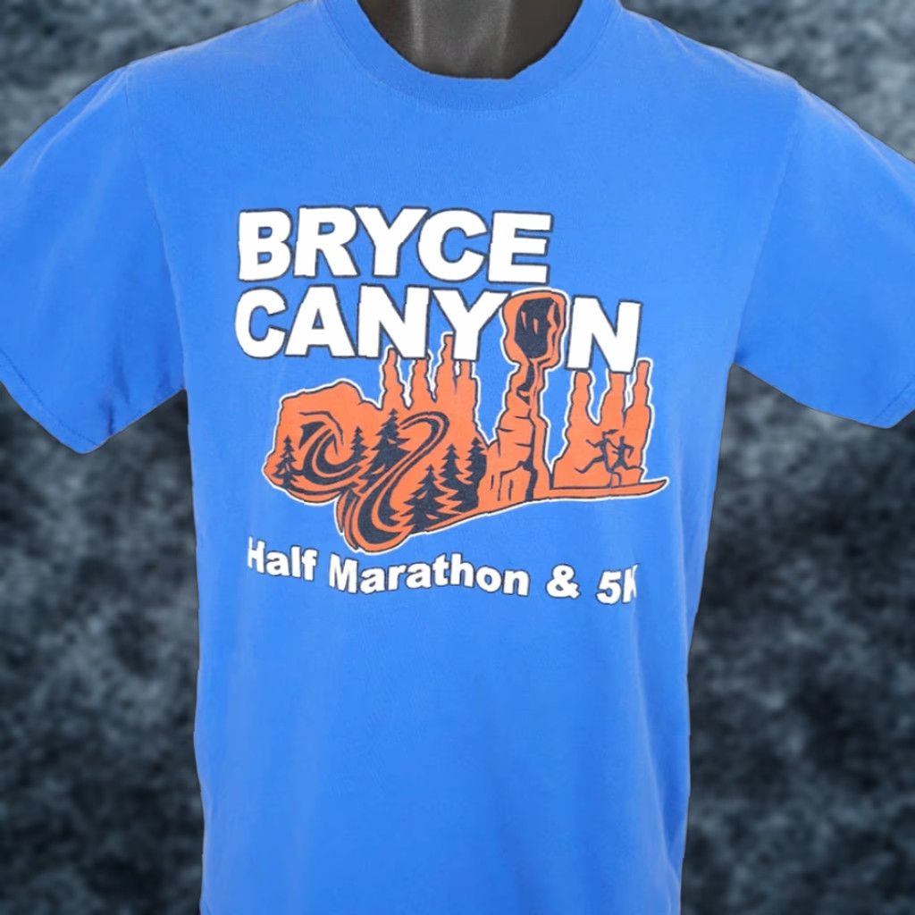Port & Company Bryce Canyon National Park Shirt Mens Small Blue Half Marathon & 5K Port & Company Size US S / EU 44-46 / 1 - 1 Thumbnail