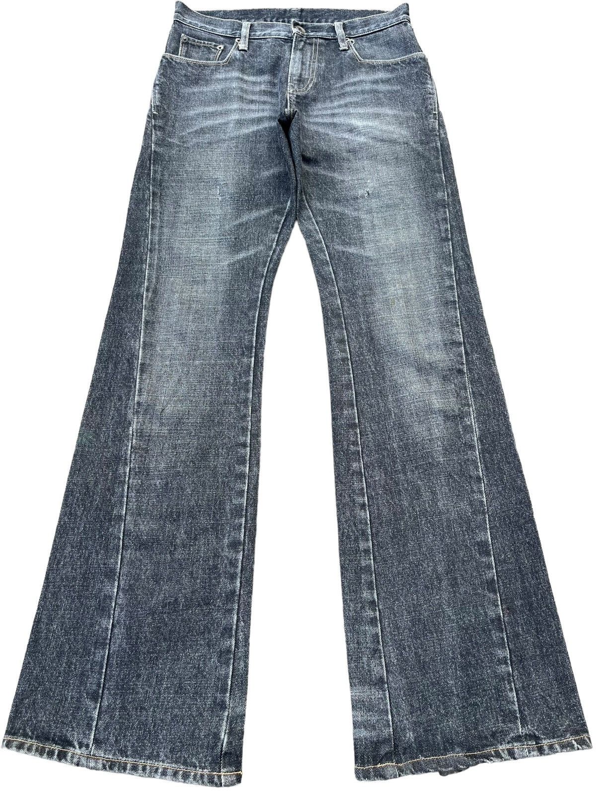 Japanese Brand × Jun Takahashi × Uniqlo Vintage Japanese Brand Multi Pocket Dojo Flared Faded Jeans Size US 28 / EU 44 - 1 Thumbnail