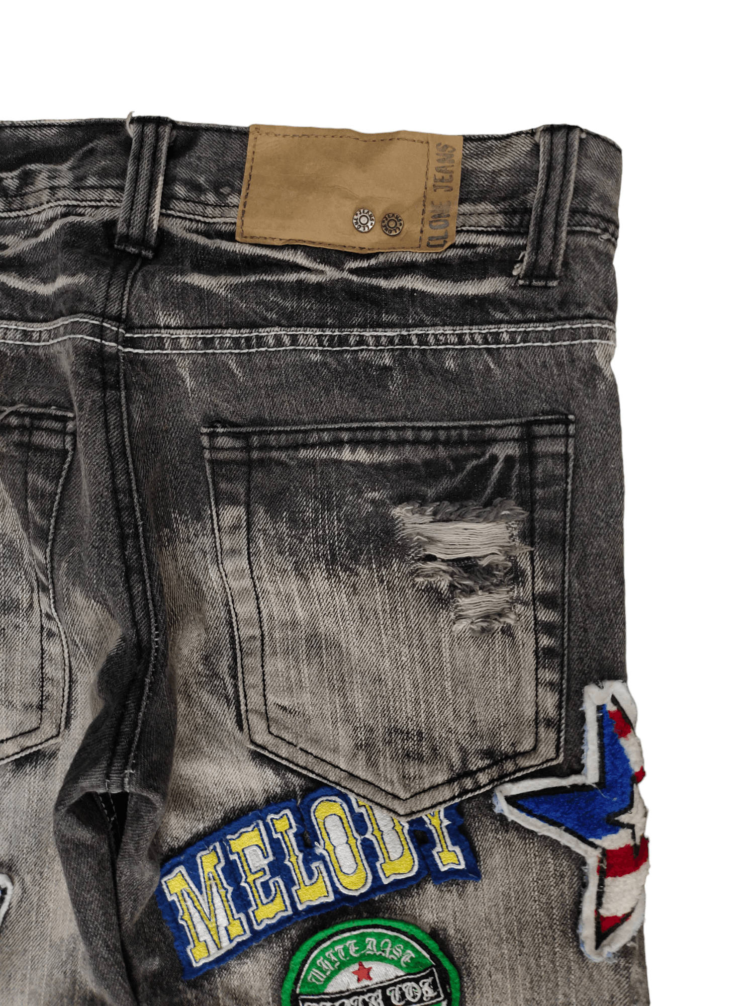 If Six Was Nine Vintage Clone Japan Patches Distress Faded Undercover Style Size US 30 / EU 46 - 14 Thumbnail