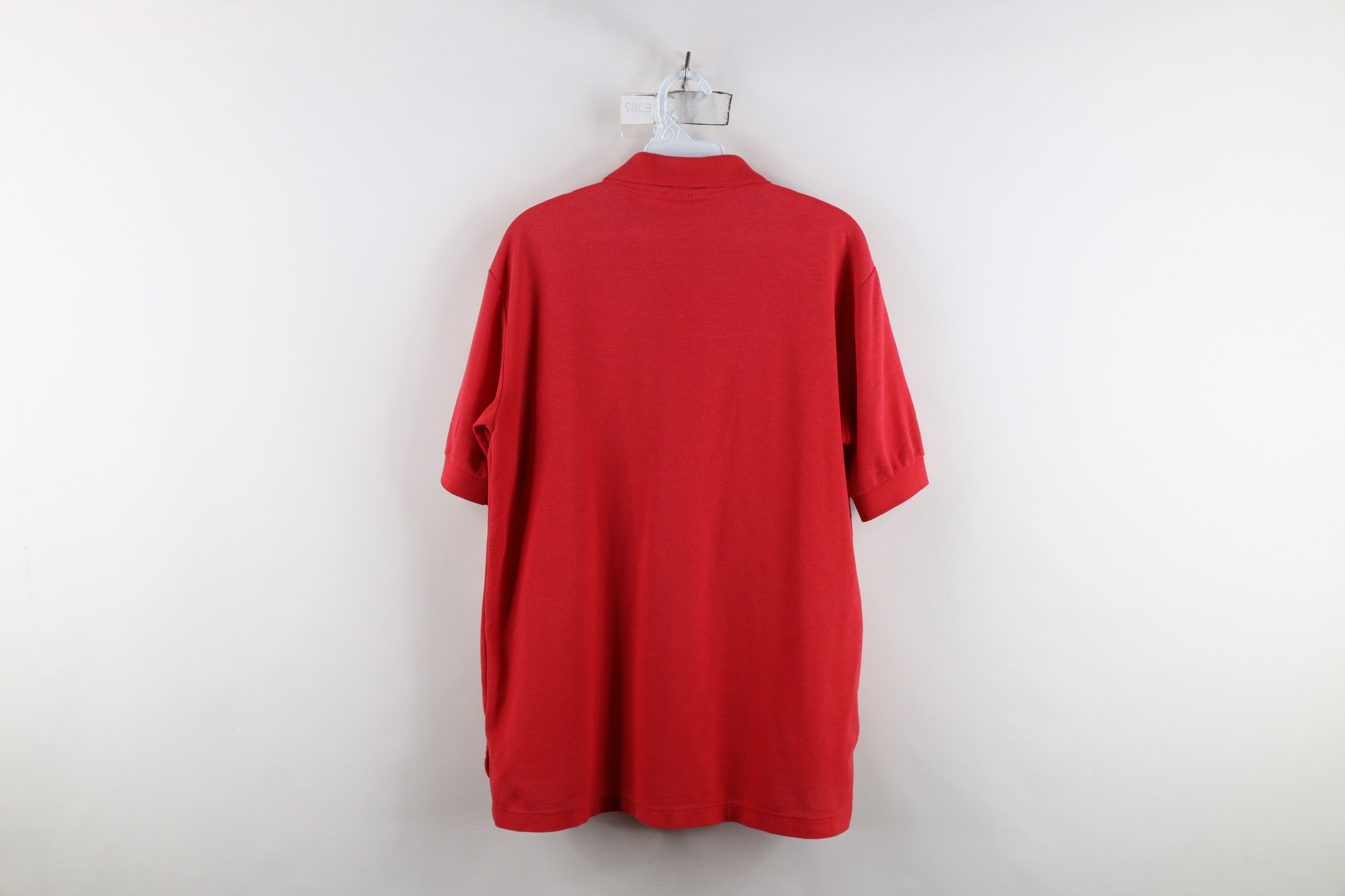 Levi's Vintage 80s Levis Spell Out Short Sleeve Golf Polo Shirt Red Size US L / EU 52-54 / 3 - 10 Thumbnail