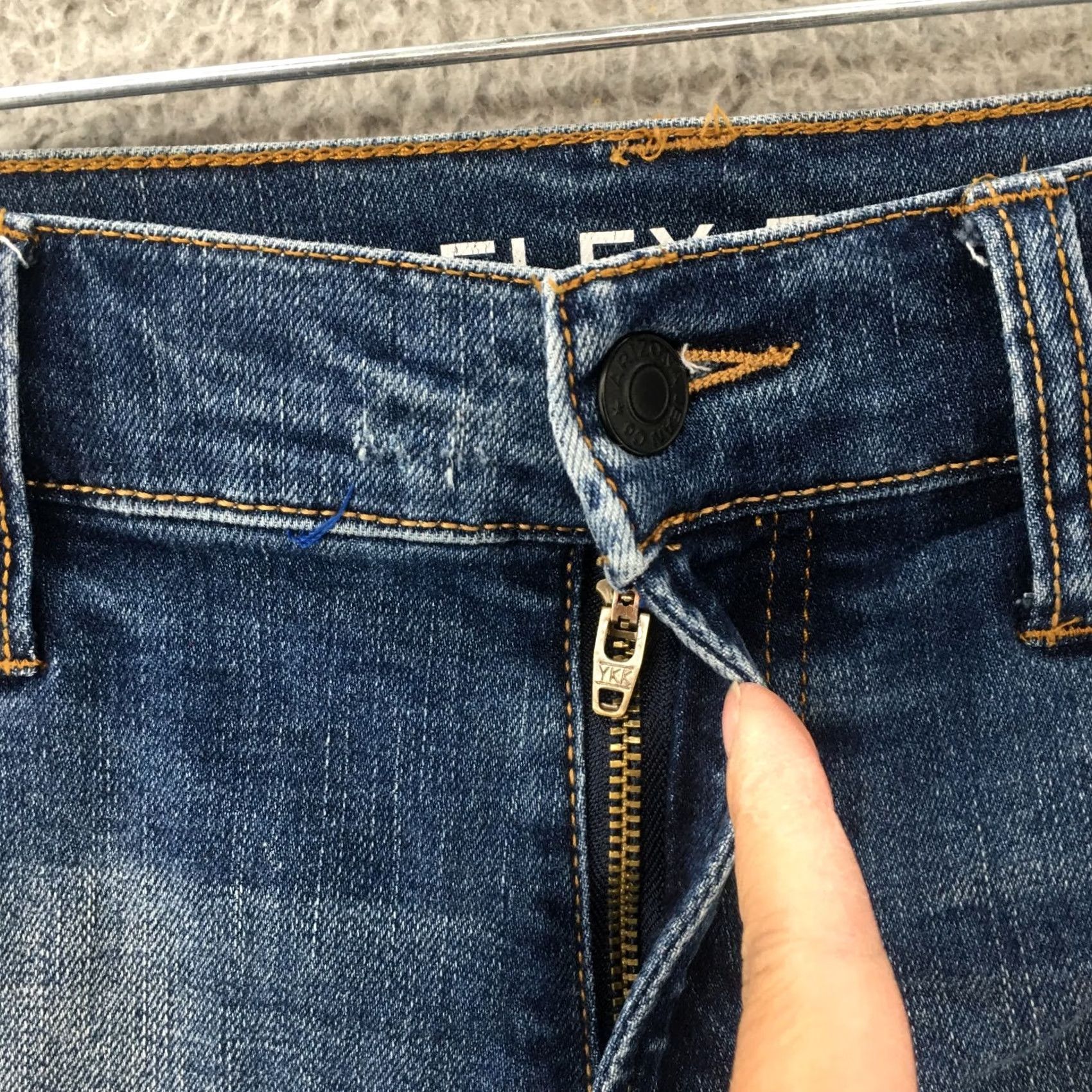 Vintage Arizona Jean Co. Advance Flex 360 Skinny Jeans Mens Blue 30x30 (actual 31x28.5) Size US 30 / EU 46 - 4 Thumbnail