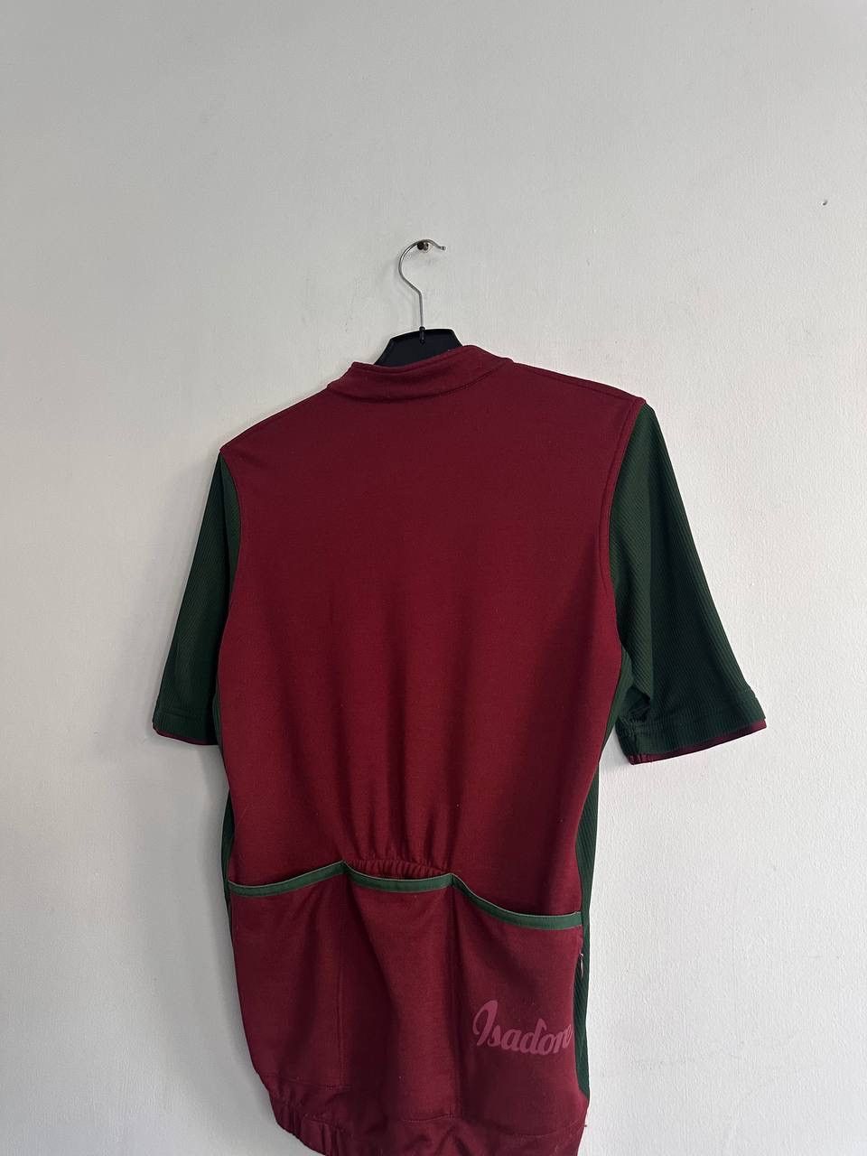 Rapha Isadore Merino Blend Cycling Jersey Men’s L Burgundy/Green Size US L / EU 52-54 / 3 - 9 Thumbnail
