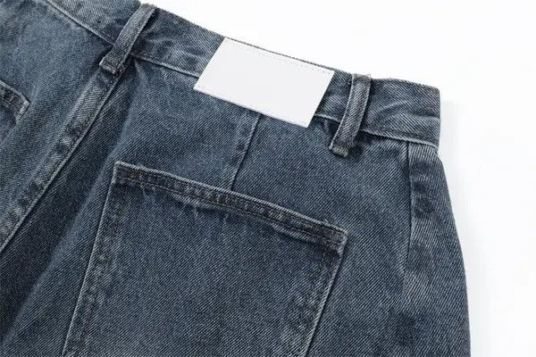 VIBE Punk washed distressed men's loose wide-leg denim shorts Size US 32 / EU 48 - 5 Thumbnail