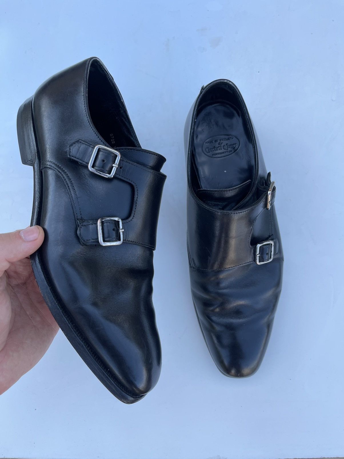 Crockett & Jones Crockett & Jones seymour black leather monks loafers Size US 7 / EU 40 - 1 Thumbnail