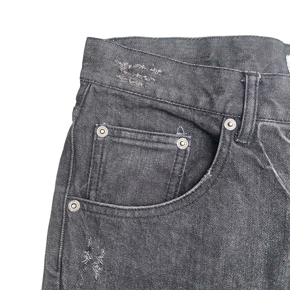 Japanese Brand EVOLUTION Black Distressed flare Size US 33 - 9 Thumbnail