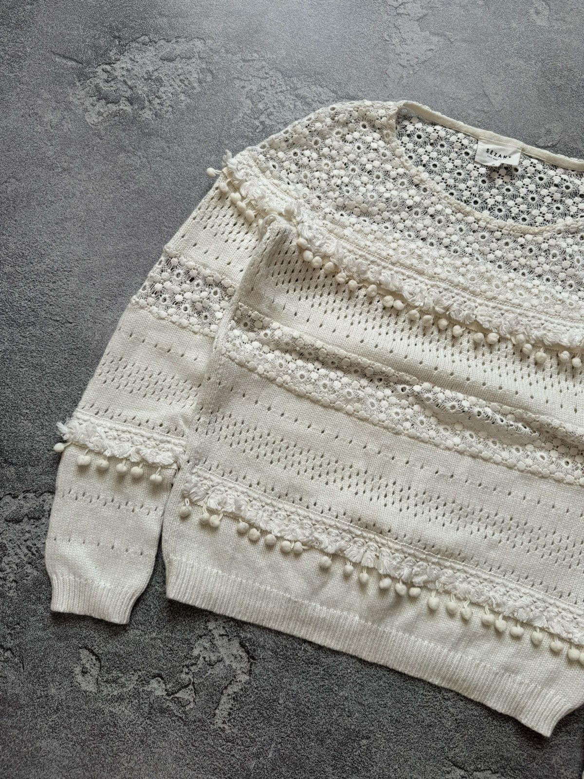 Designer × Sezane Sezane S Wmns sweater knitwear jumper pullover long sleeve Size S / US 4 / IT 40 - 6 Thumbnail