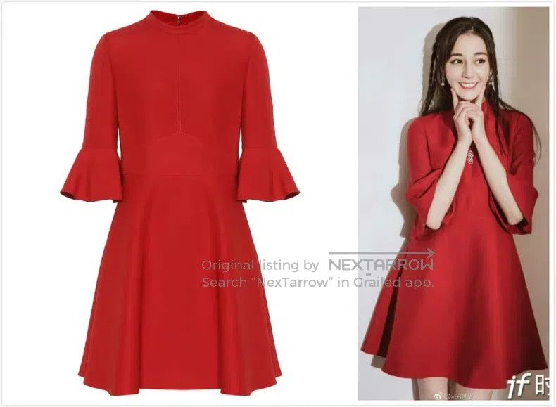 Valentino Valentino Dress with ruffle sleeves Size M / US 6-8 / IT 42-44 - 1 Thumbnail