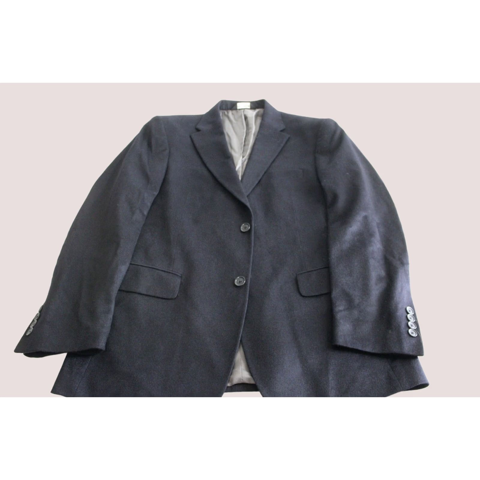 Vintage Jos A Bank 100% Cashmere Navy Jacket Coat 41 R Blazer Men XS? Size 42R - 1 Thumbnail