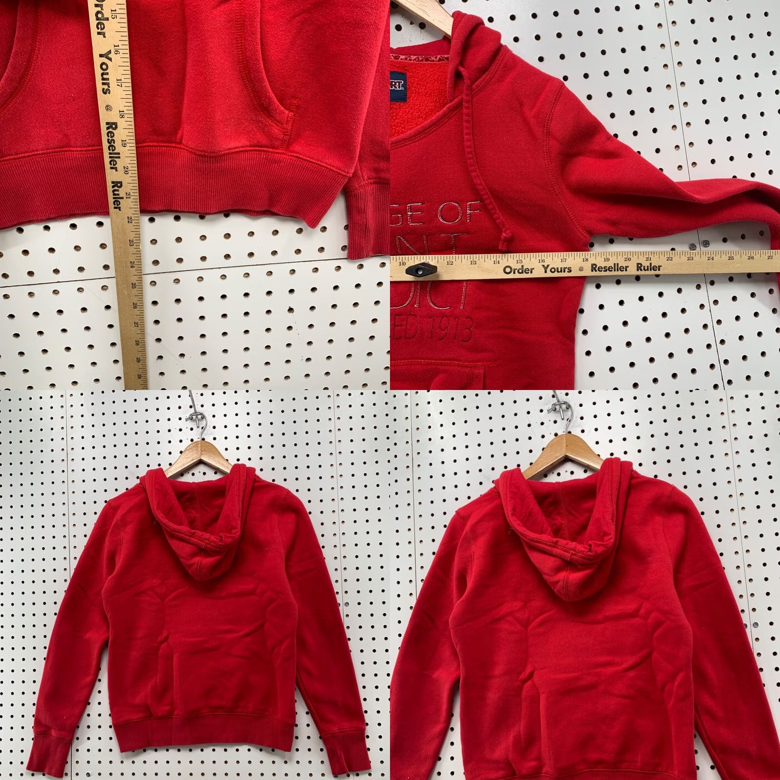 Jansport VINTAGE JanSport College Hoodie Sweatshirt Womens Small Red Pullover 18x22 College Womens Hoodie Red 90s? Size S / US 4 / IT 40 - 9 Thumbnail
