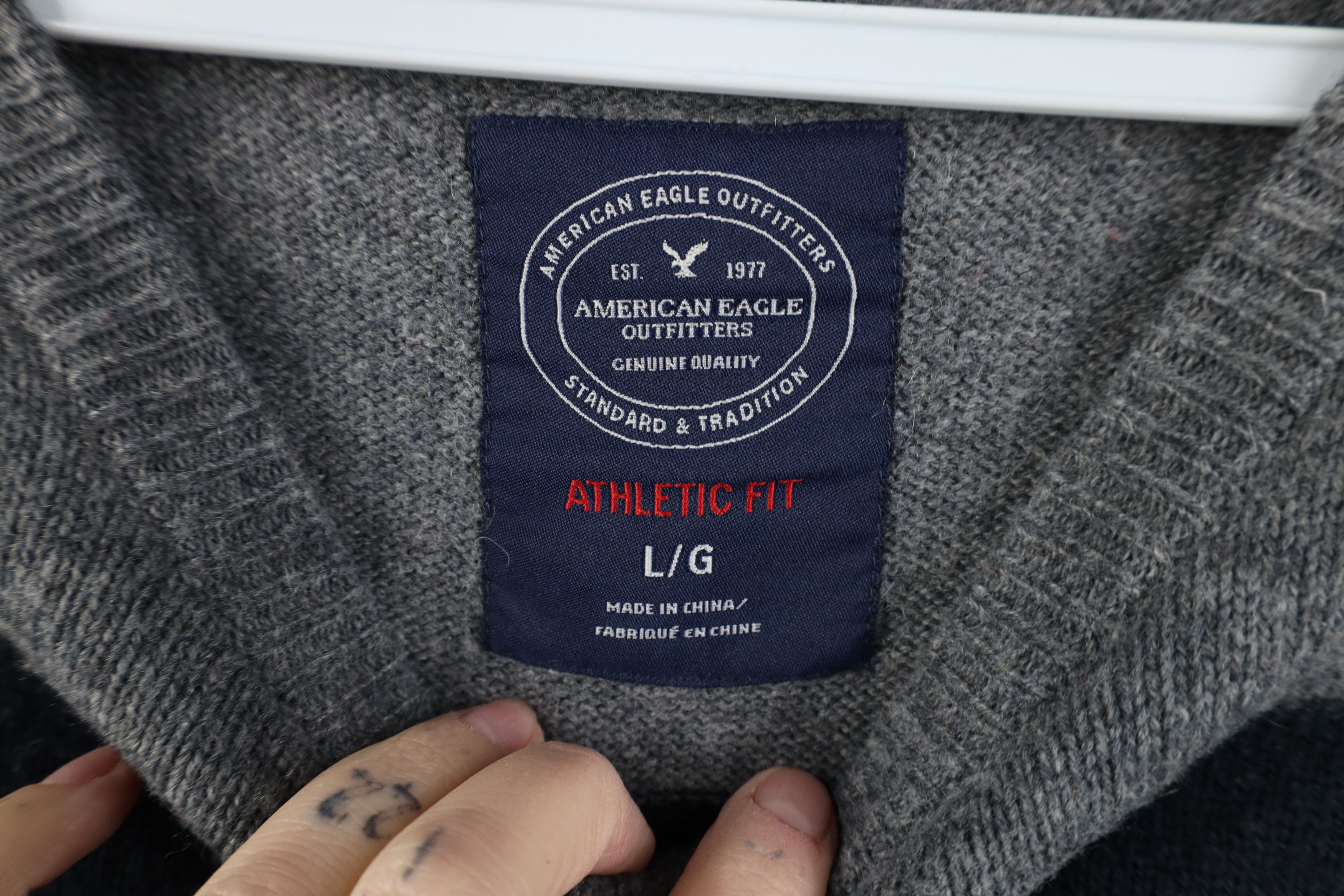 American Eagle Outfitters Vintage Y2K American Eagle Outfitters Wool Knit Sweater Size US L / EU 52-54 / 3 - 6 Thumbnail