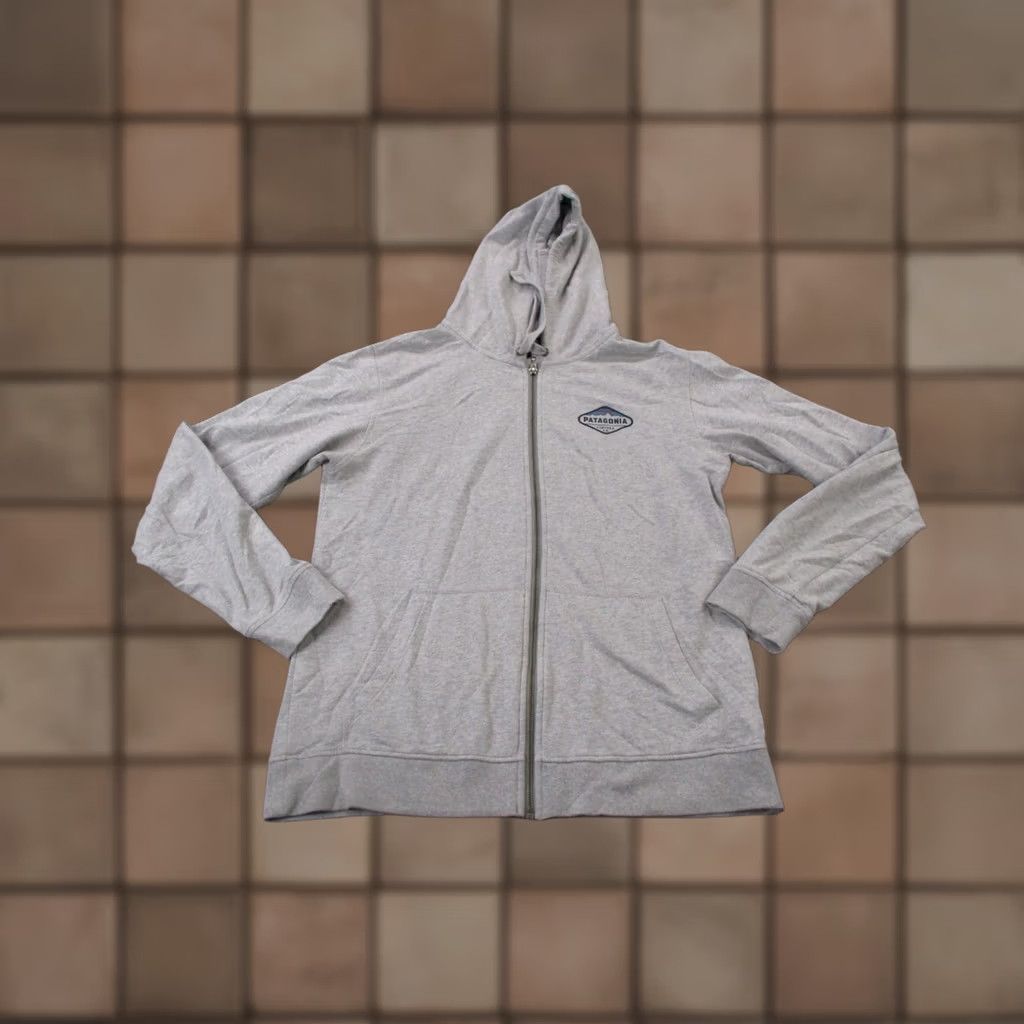 Patagonia Patagonia Jacket Mens M Gray Organic Cotton Hoodie Casual Lightweight Logo Vintage Size US M / EU 48-50 / 2 - 1 Thumbnail