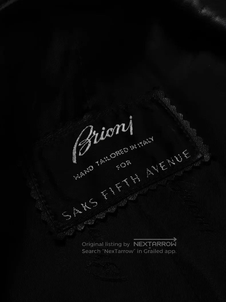 Brioni Brioni Leather-collared oversized coat Size US L / EU 52-54 / 3 - 6 Thumbnail