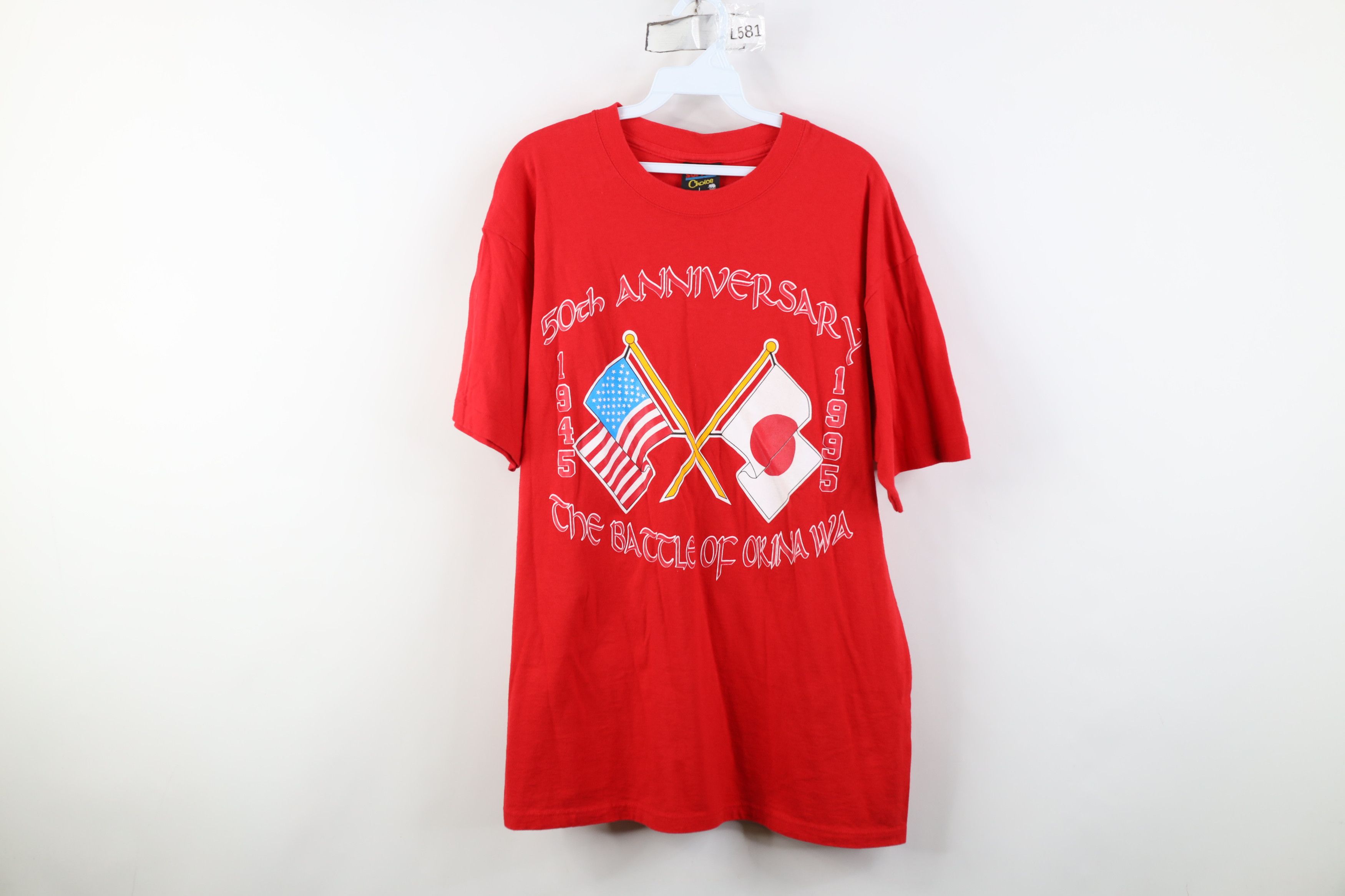 Vintage Vintage 90s 50th Anniversary Battle of Okinawa T-Shirt USA Size US L / EU 52-54 / 3 - 1 Thumbnail