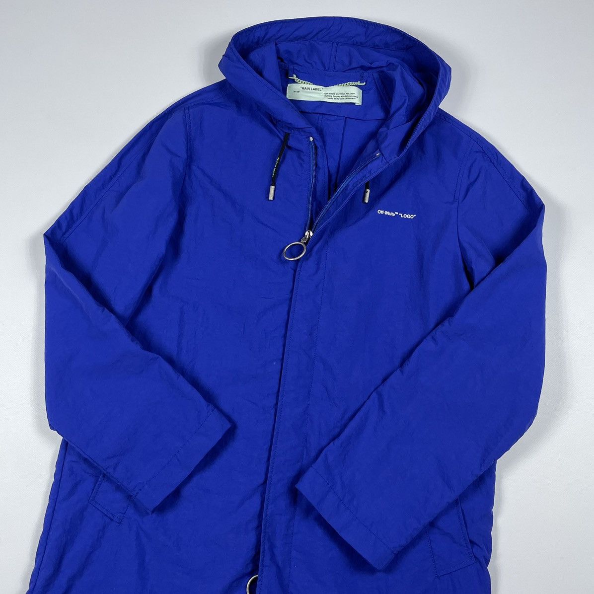Off-White Off-White Logo Windbreaker Coat Full-length jackets Size US S / EU 44-46 / 1 - 6 Thumbnail