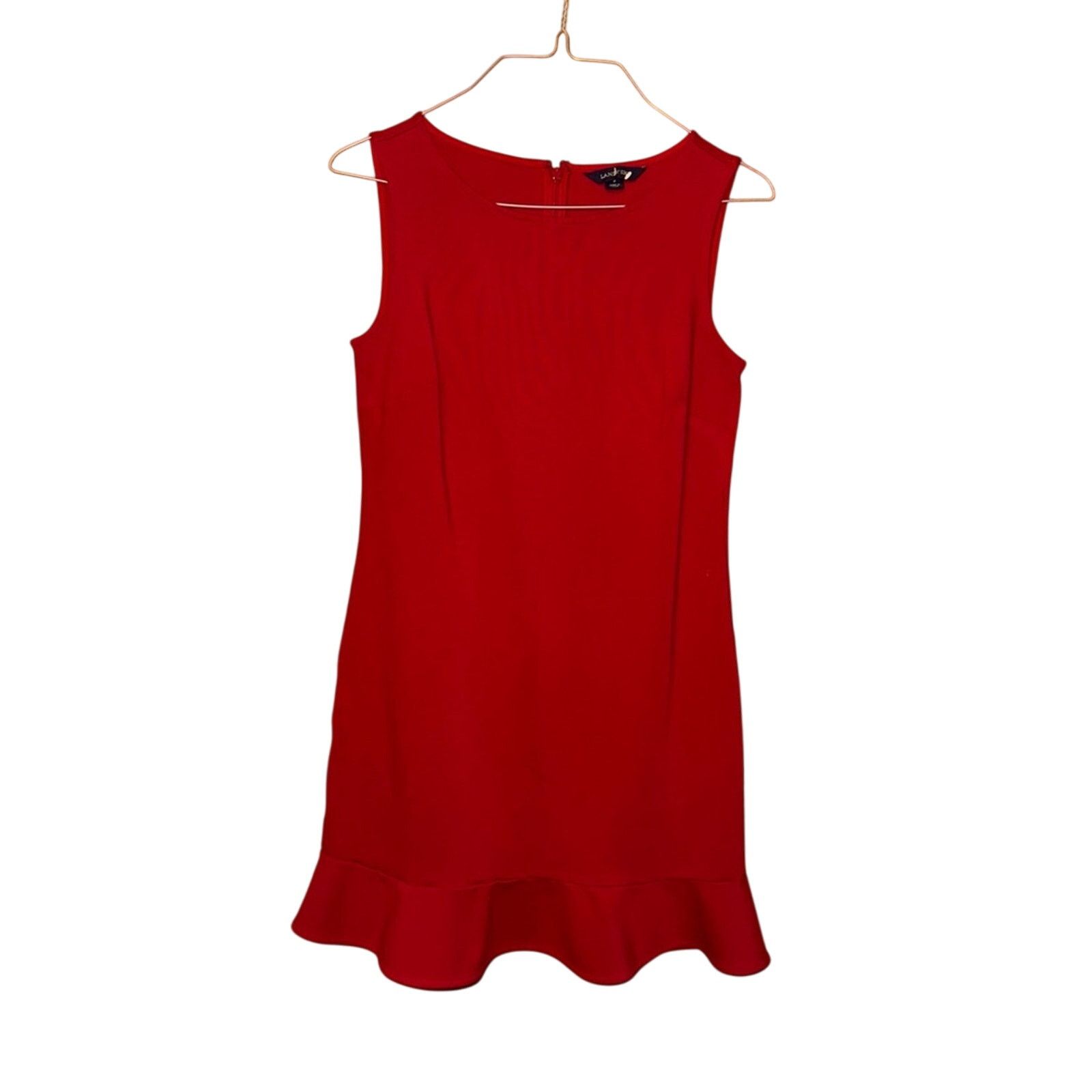 Lands' End Lands’ End Size 2 Elegant Red Sleeveless Dress Size S / US 4 / IT 40 - 1 Thumbnail