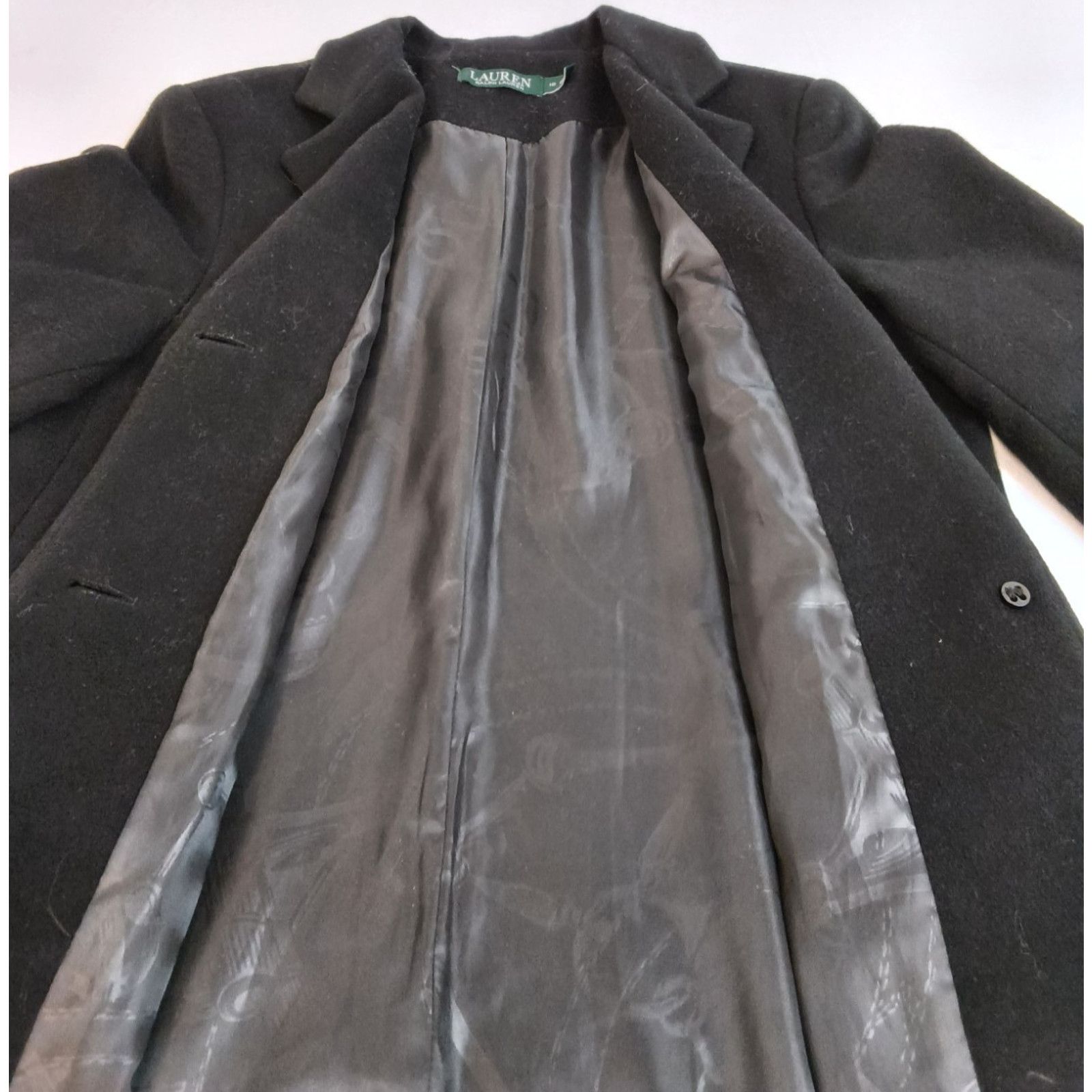 Lauren Ralph Lauren Lauren Ralph Lauren Wool Blend Pea Coat Women's 10 Black Size L / US 10 / IT 46 - 6 Thumbnail