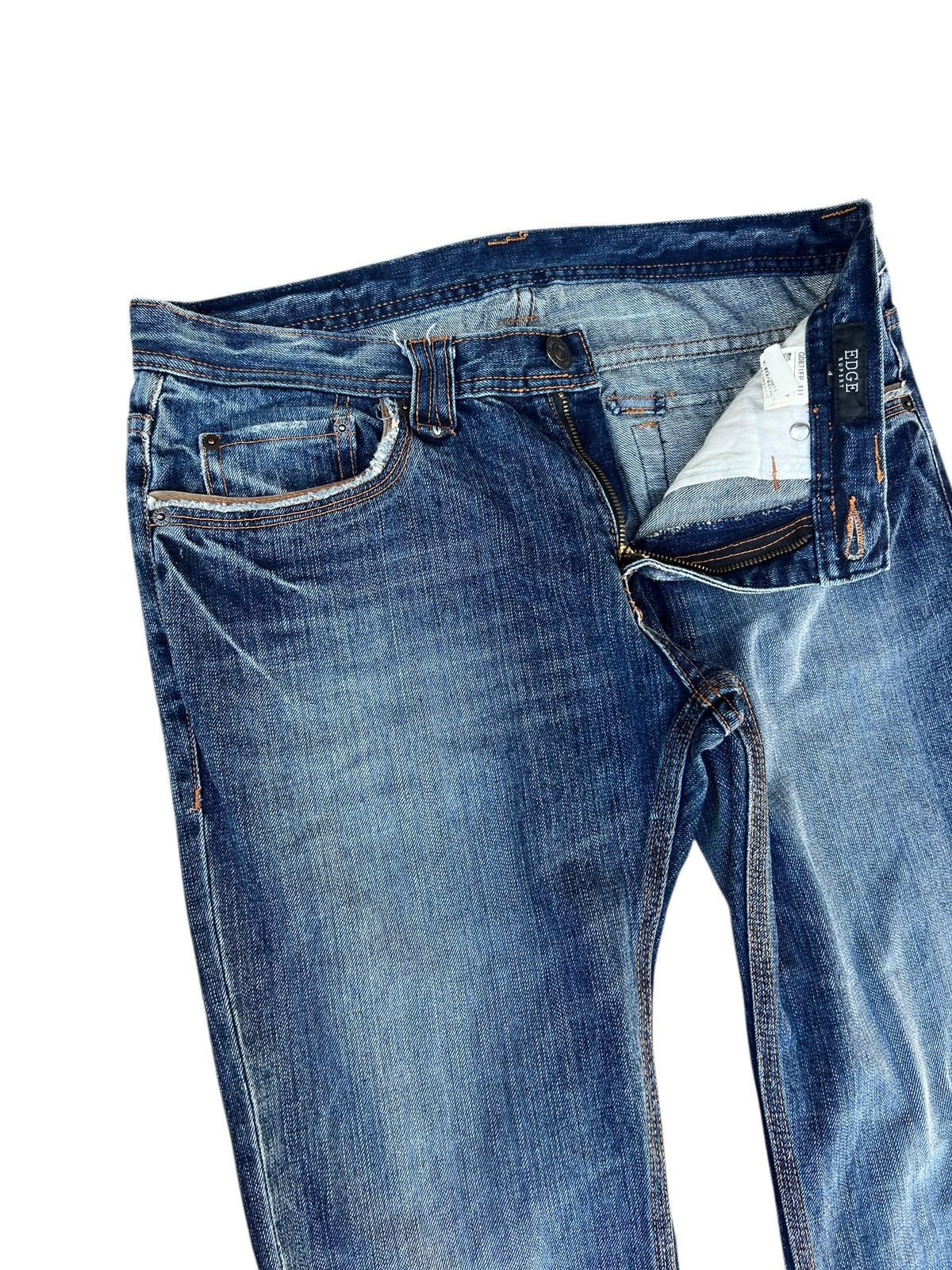 14th Addiction Edge Rupert Japan Faded Denim Bootcut Jeans Flare Size US 32 / EU 48 - 8 Thumbnail