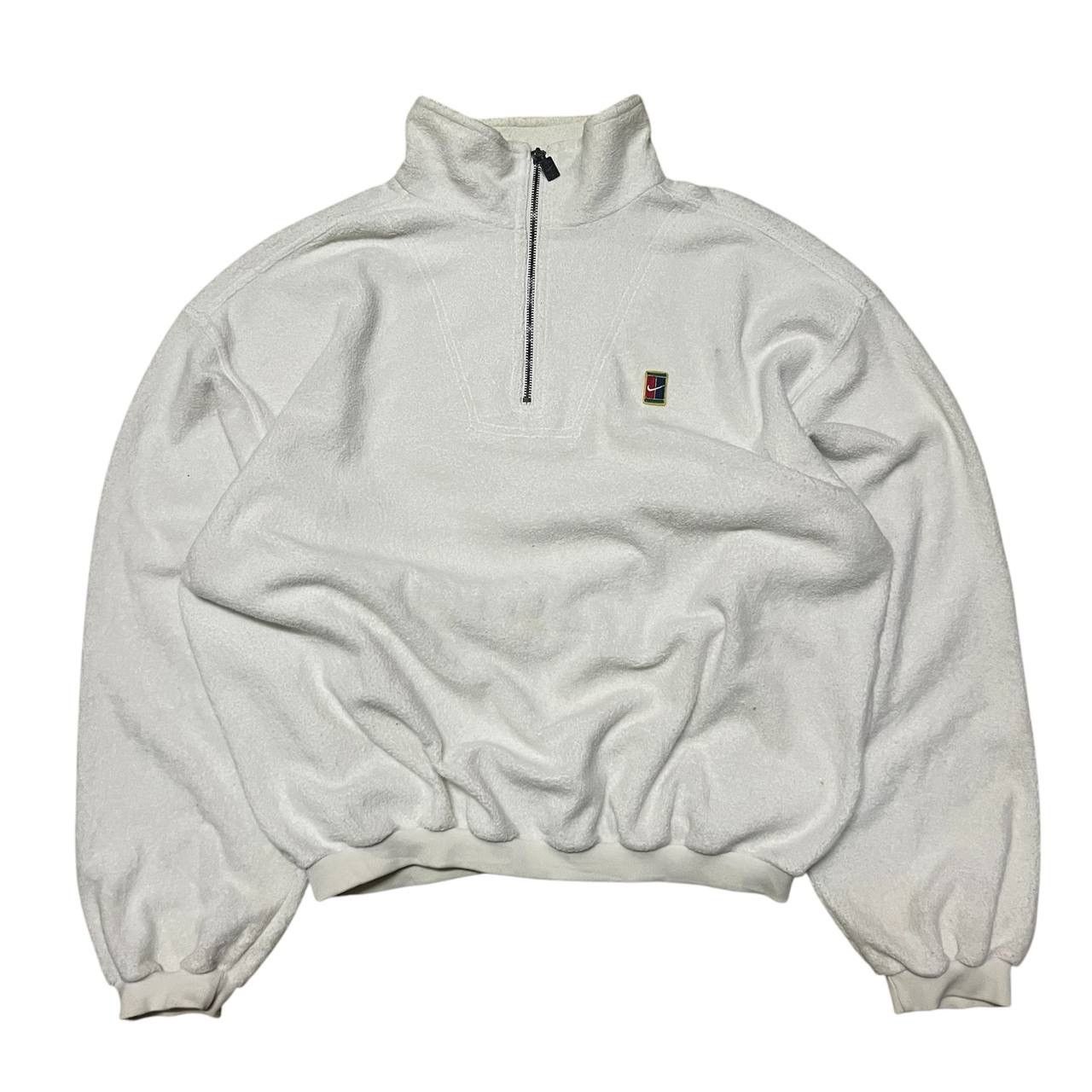 Nike × Vintage Vintage Nike Fleece Sweatshirt Small Logo Half Zipper Size US M / EU 48-50 / 2 - 1 Thumbnail