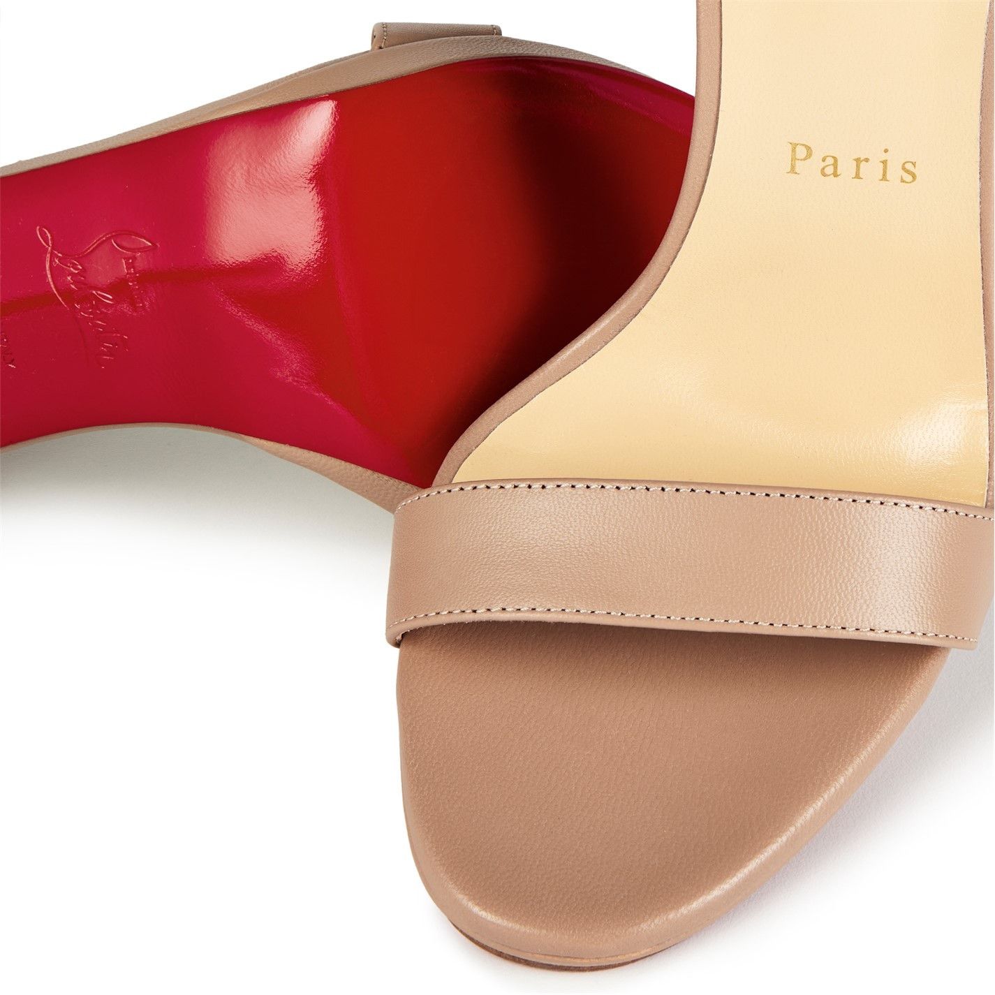Christian Louboutin Women'S Loubi Queen Leather Sandals, 120mm Size US 9 / IT 39 - 6 Thumbnail