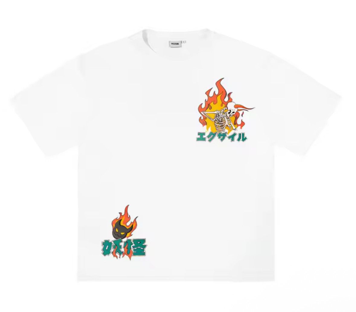 Japanese Brand Streetwear Y2K Grunge Akuma Anime Girl White T-Shirt Size US XL / EU 56 / 4 - 3 Thumbnail
