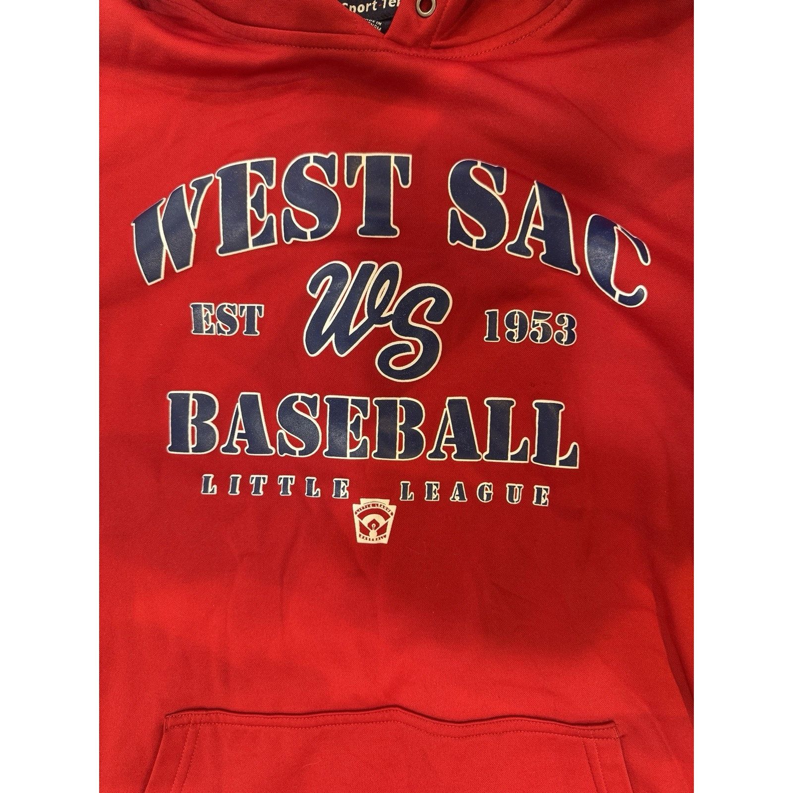 Anti Social Social Club Sport-Tek XL Red Hoodie West Sac Baseball Little League Size US XL / EU 56 / 4 - 8 Thumbnail