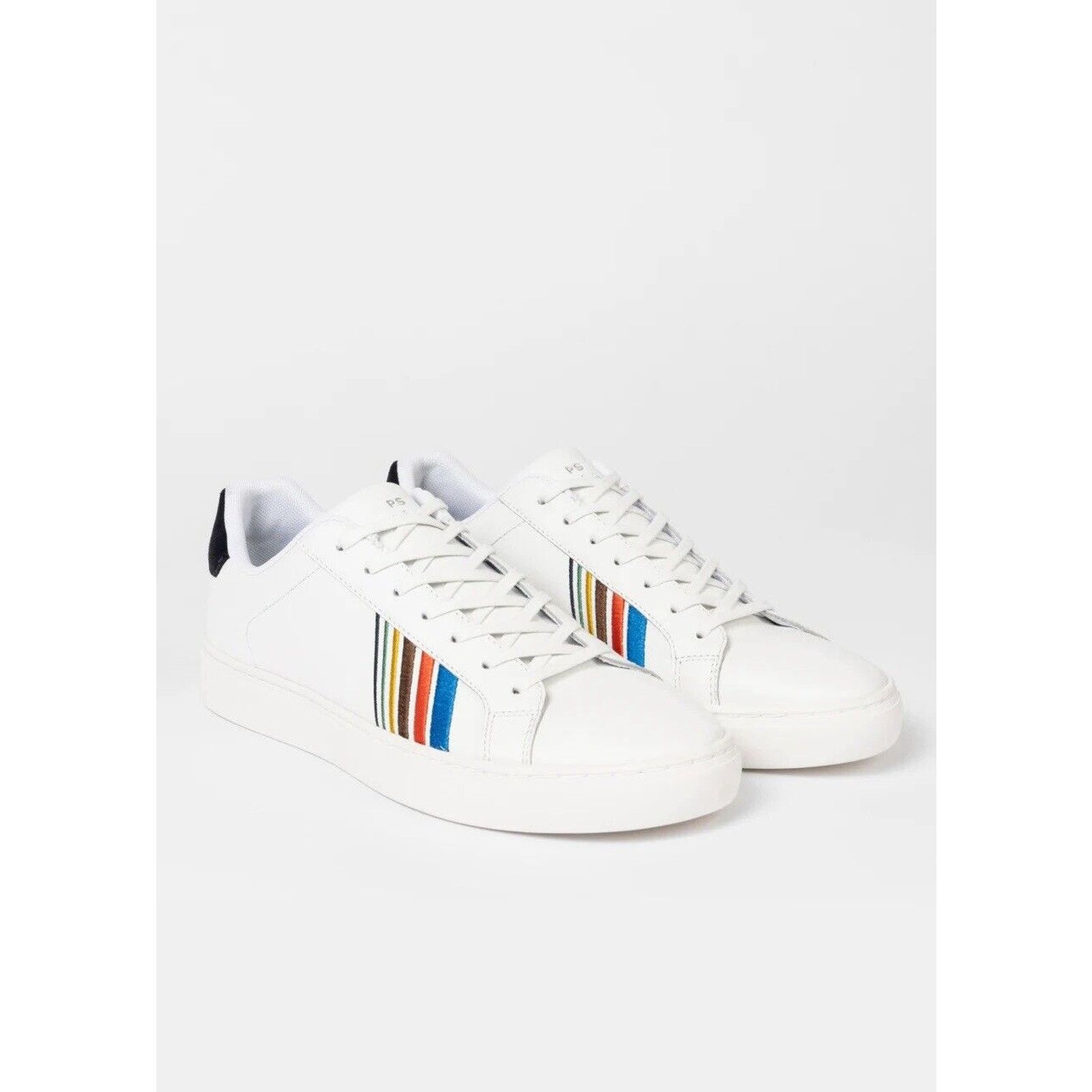 Paul Smith NWT $250 PAUL SMITH White Leather “REX” Sneakers US Size 7 Size US 7 / EU 40 - 3 Thumbnail