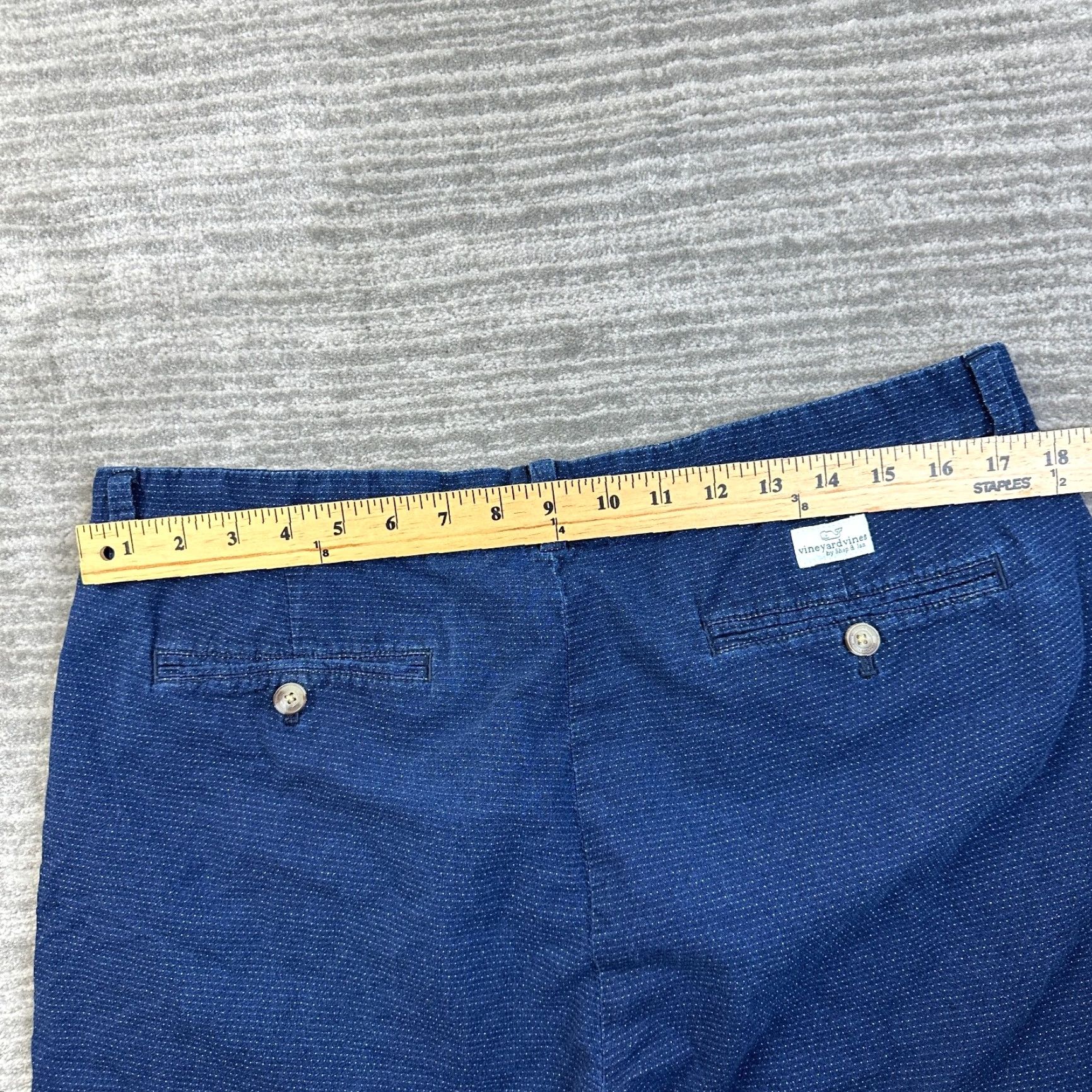Vineyard Vines Vineyard Vines Chino Shorts Mens 36 Blue Preppy Casual Cotton Belt Loops Flat Front 8 In Inseam Size US 36 / EU 52 - 6 Thumbnail
