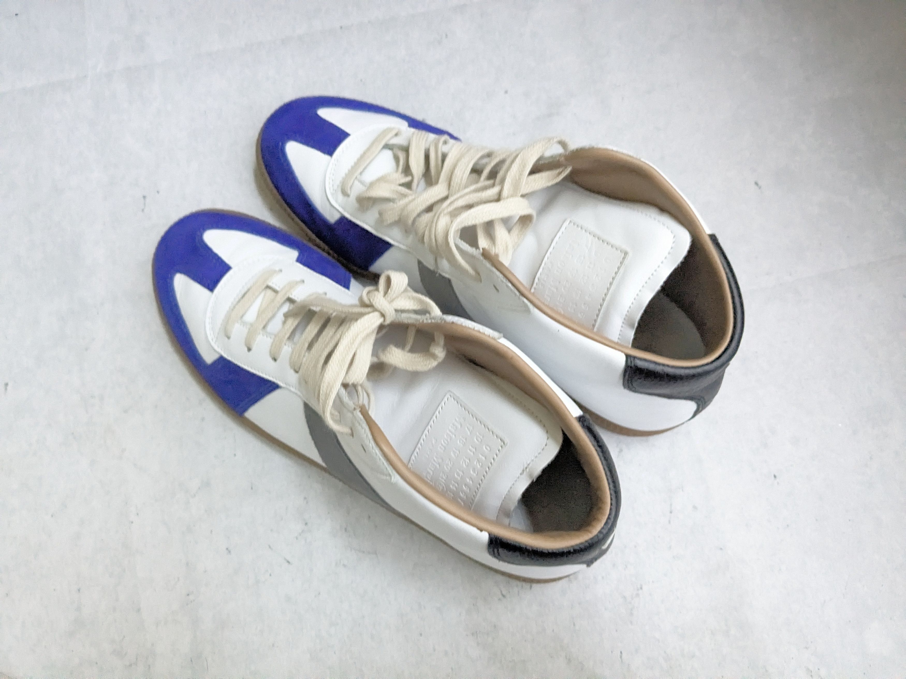 Maison Margiela Maison Margiela Replica GAT White Blue 11 44 High Tops Size US 11 / EU 44 - 16 Thumbnail