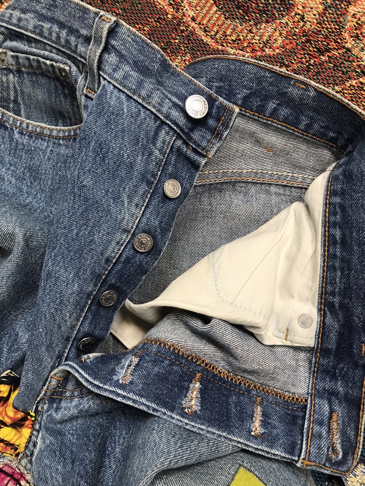 Levi's Vintage Levi’s reworked 501 denim Size US 36 / EU 52 - 10 Thumbnail