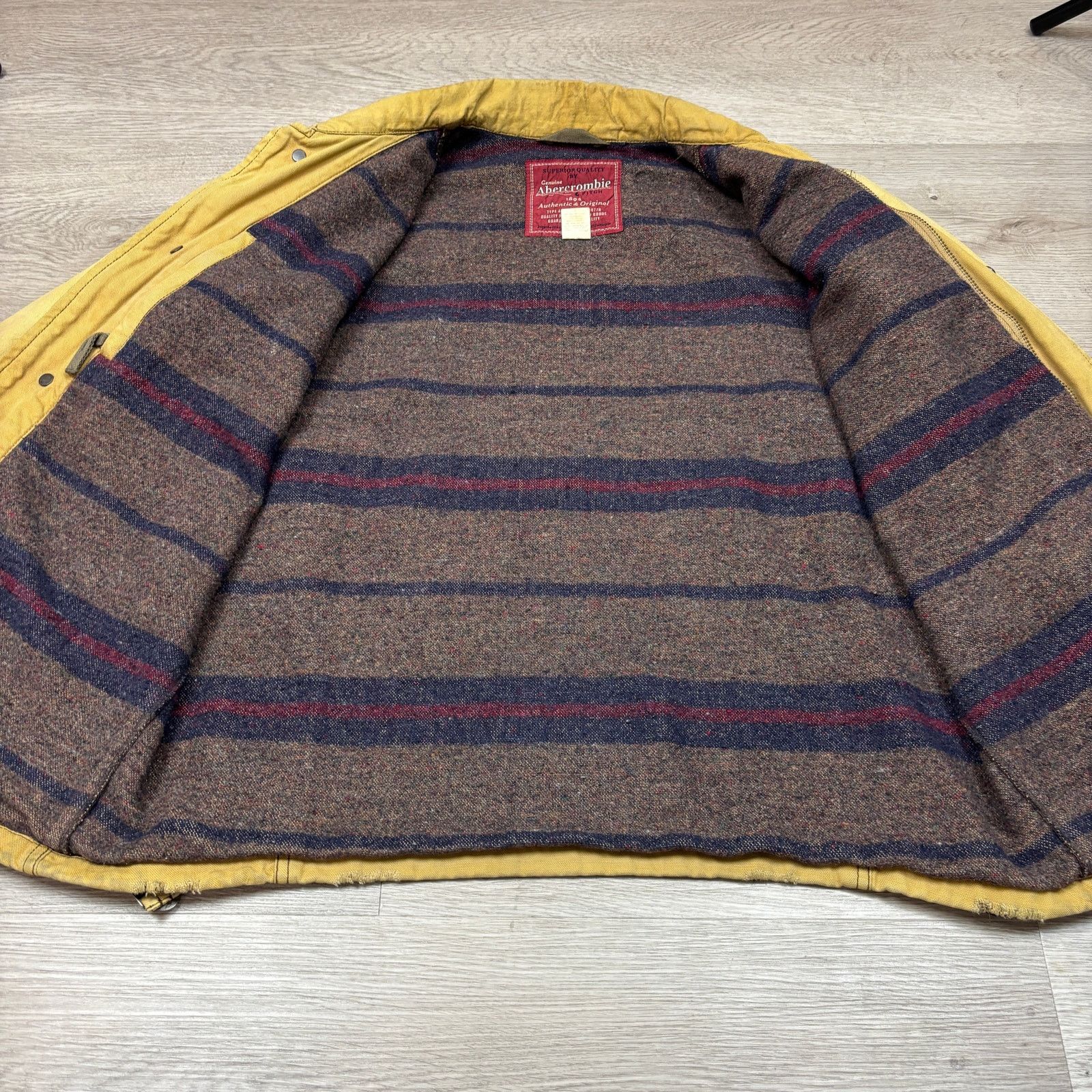 Abercrombie & Fitch × Vintage VTG Abercrombie & Fitch Blanket Lined Canvas Jacket Medium Size US M / EU 48-50 / 2 - 4 Thumbnail